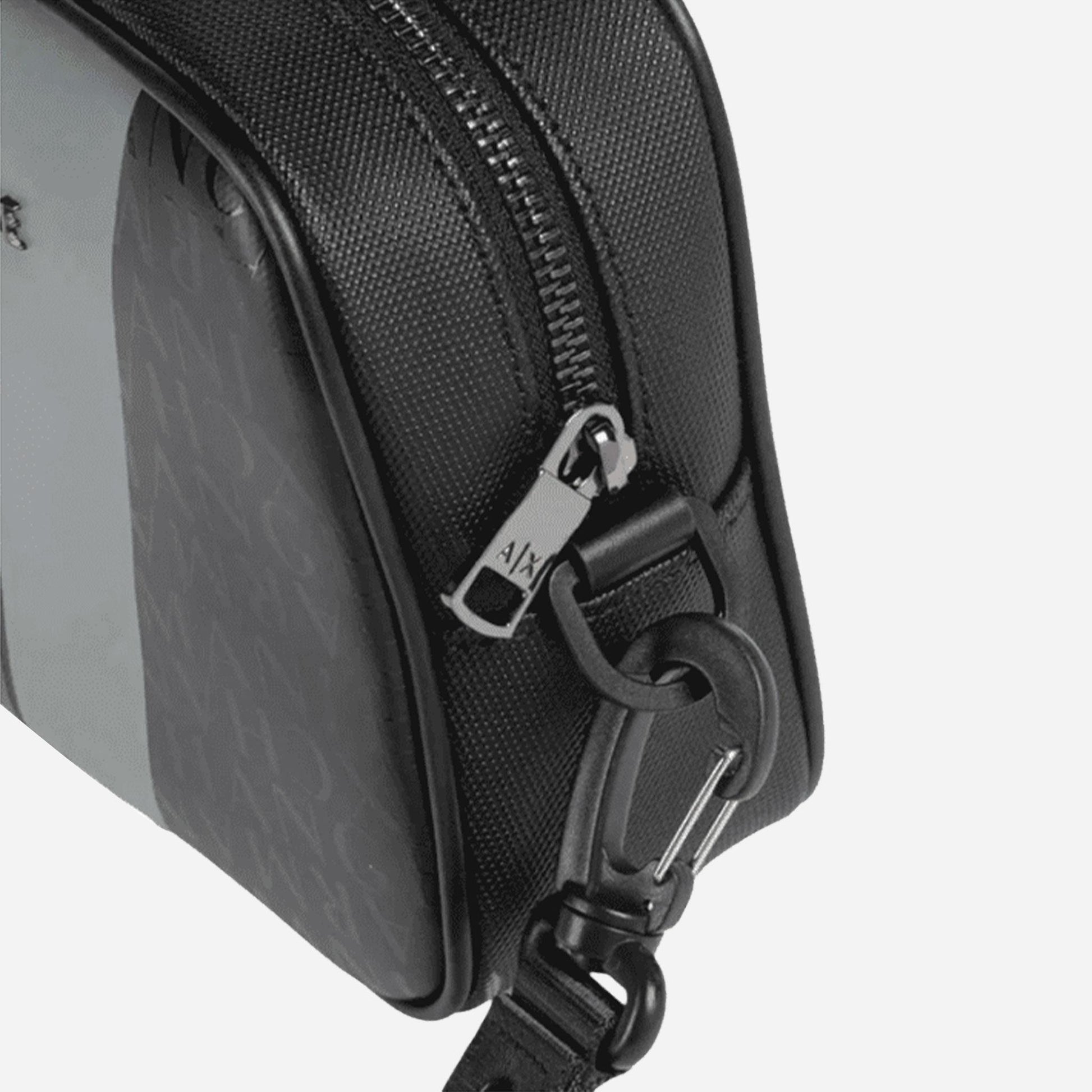 ARMANI EXCHANGE Pochette a tracolla staccabile BLACK/GUNMETAL/SHINY BLACK 