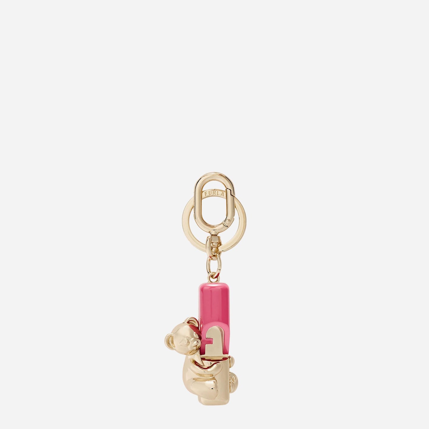 FURLA Furla Iride Portachiavi COLOR GOLD+VELVET PINK 