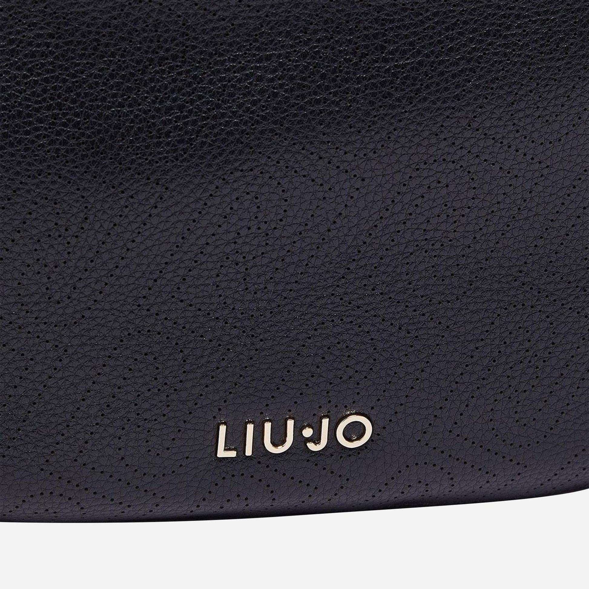 LIU JO Borsa hobo grande laserata BLACK 