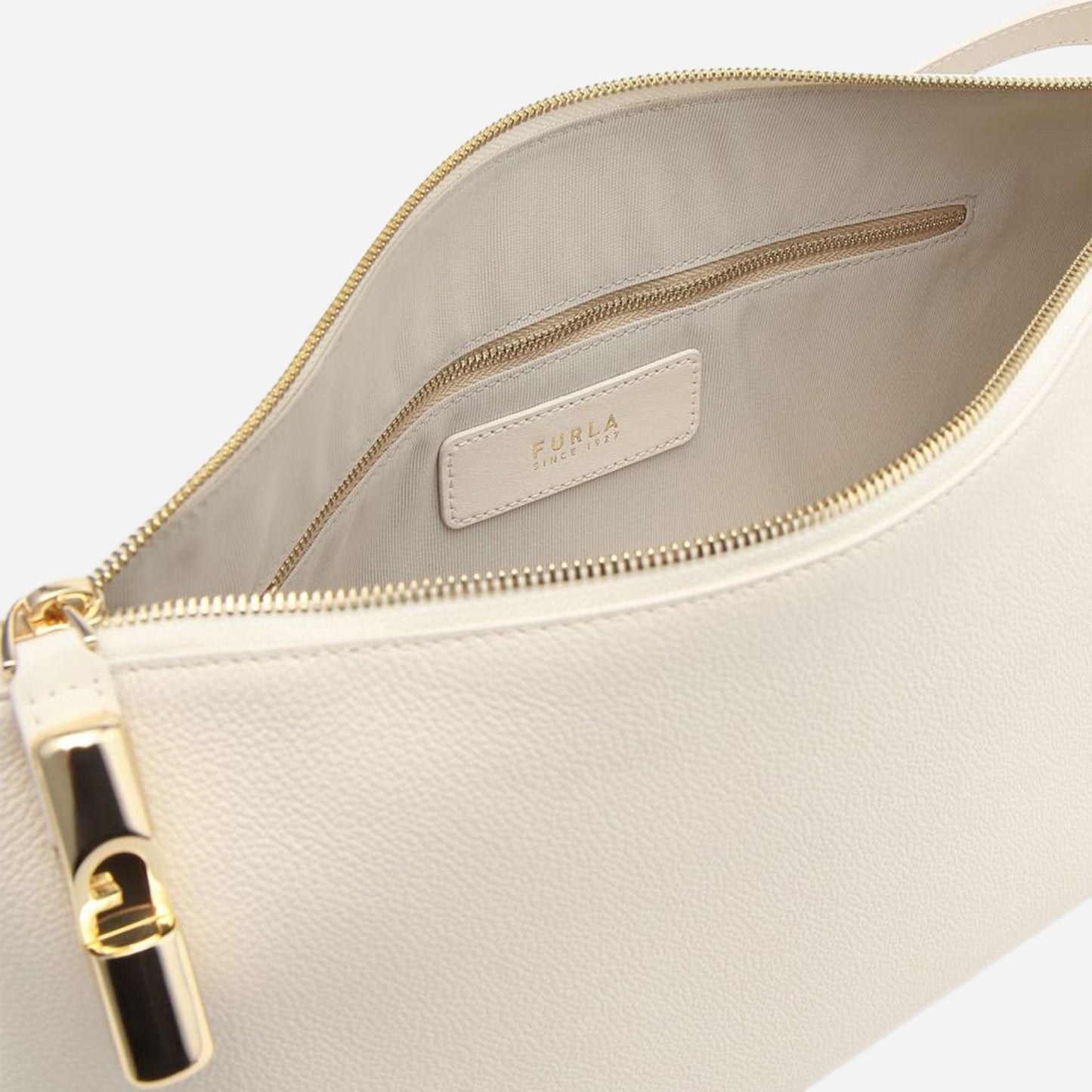 FURLA Furla Debby Borsa A Spalla Large Panna 