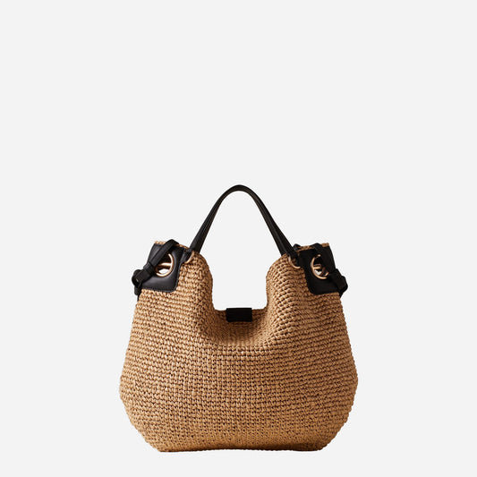 borbonese LONDON BORSA SHOPPING LARGE NATURALE/NERO 