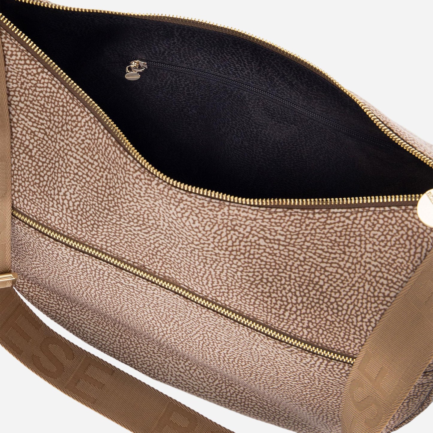 borbonese ECO LINE LUNA BAG MEDIUM Beige/marrone 
