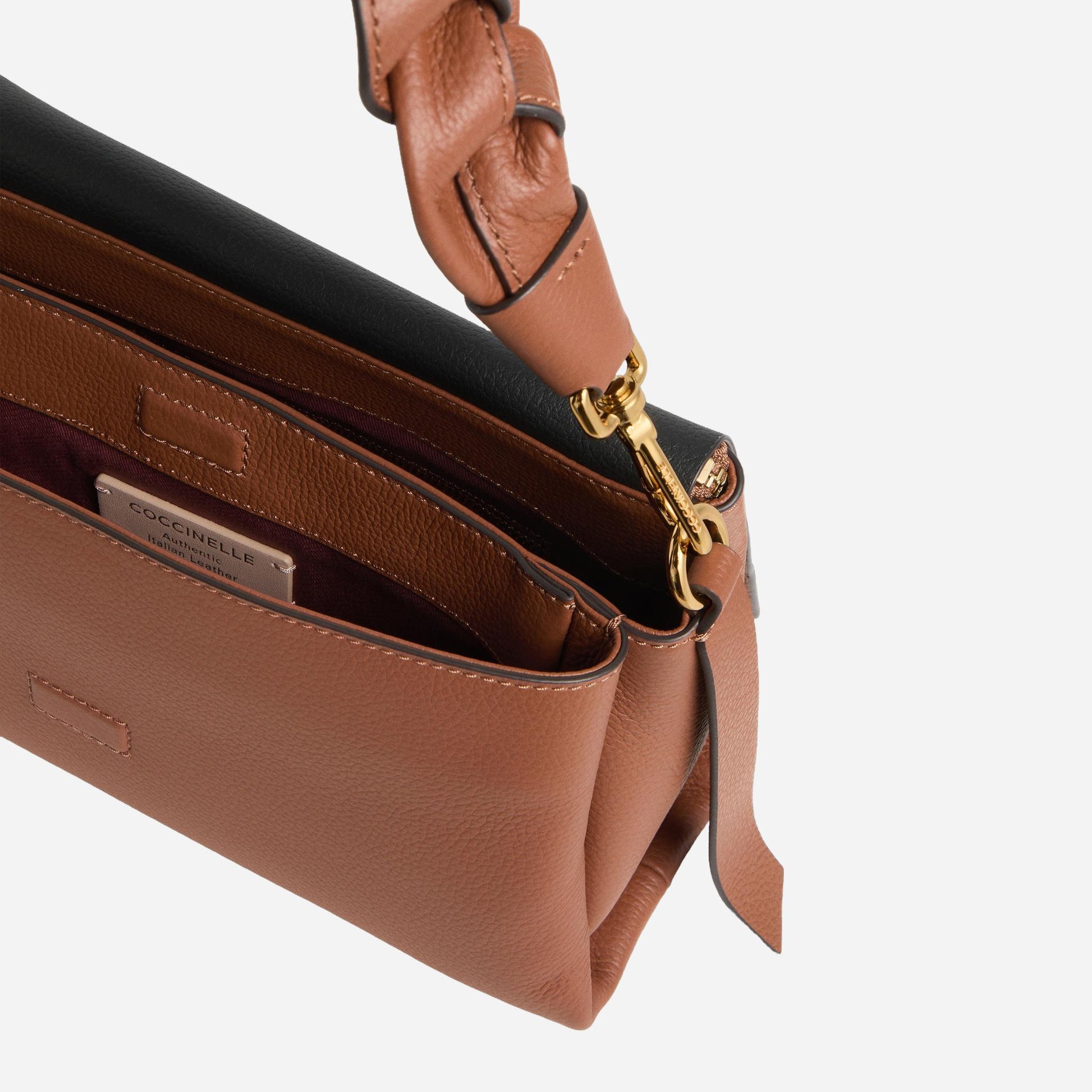 coccinelle Boheme Small COGNAC/NOIR 