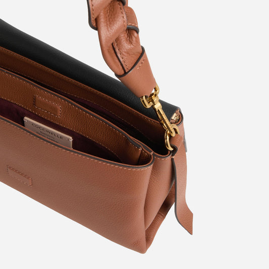 coccinelle Boheme Small COGNAC/NOIR 