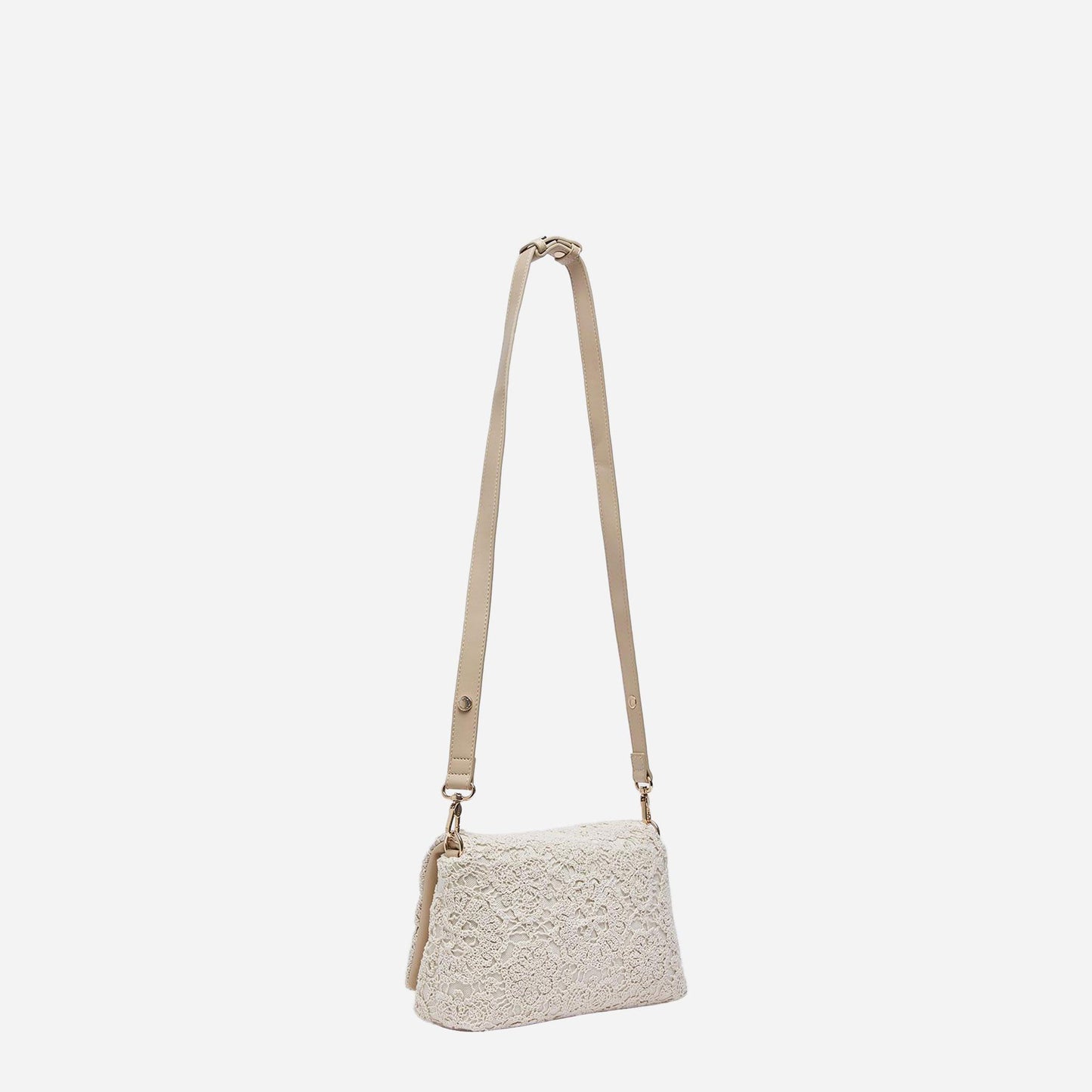 LIU JO Borsa media LaPuffy in crochet CREAM 