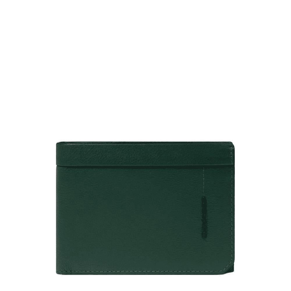 PIQUADRO Portafogli uomo in pelle con portamonete Verde 