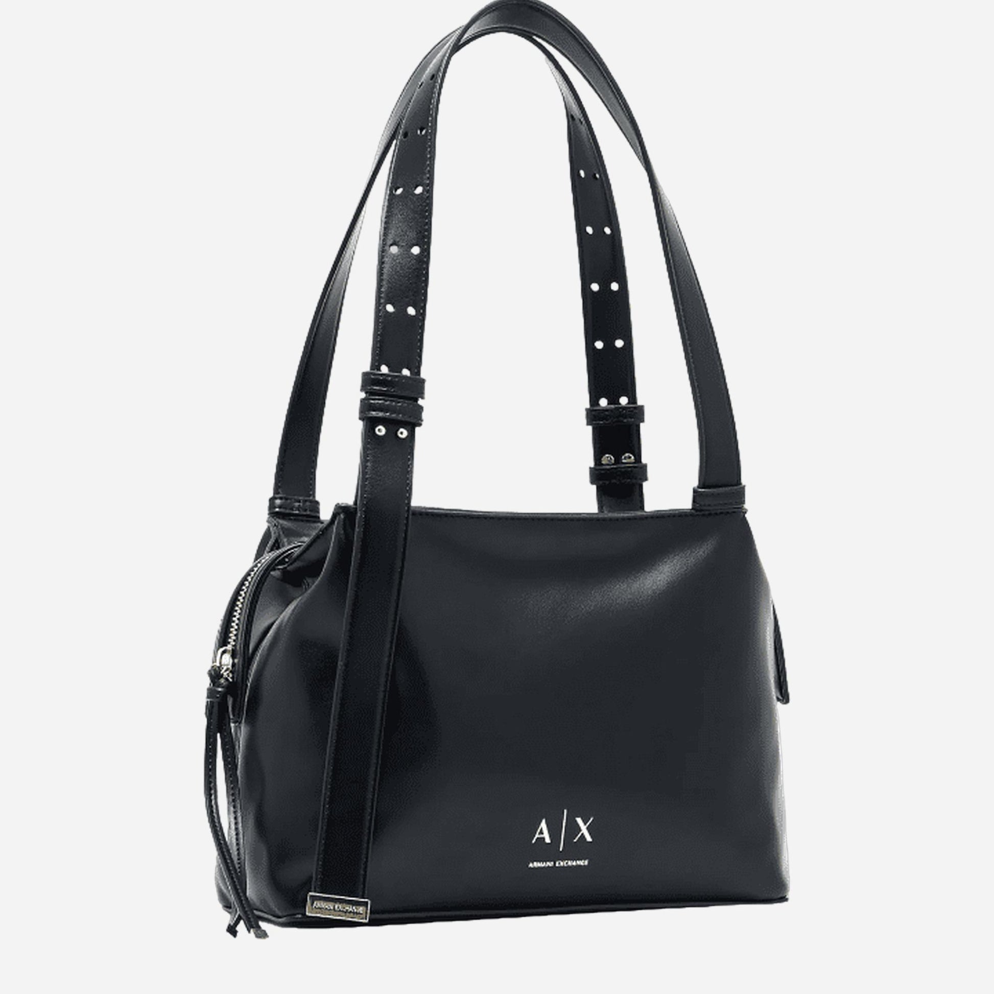 ARMANI EXCHANGE Borsa a spalla ecopelle BLACK 