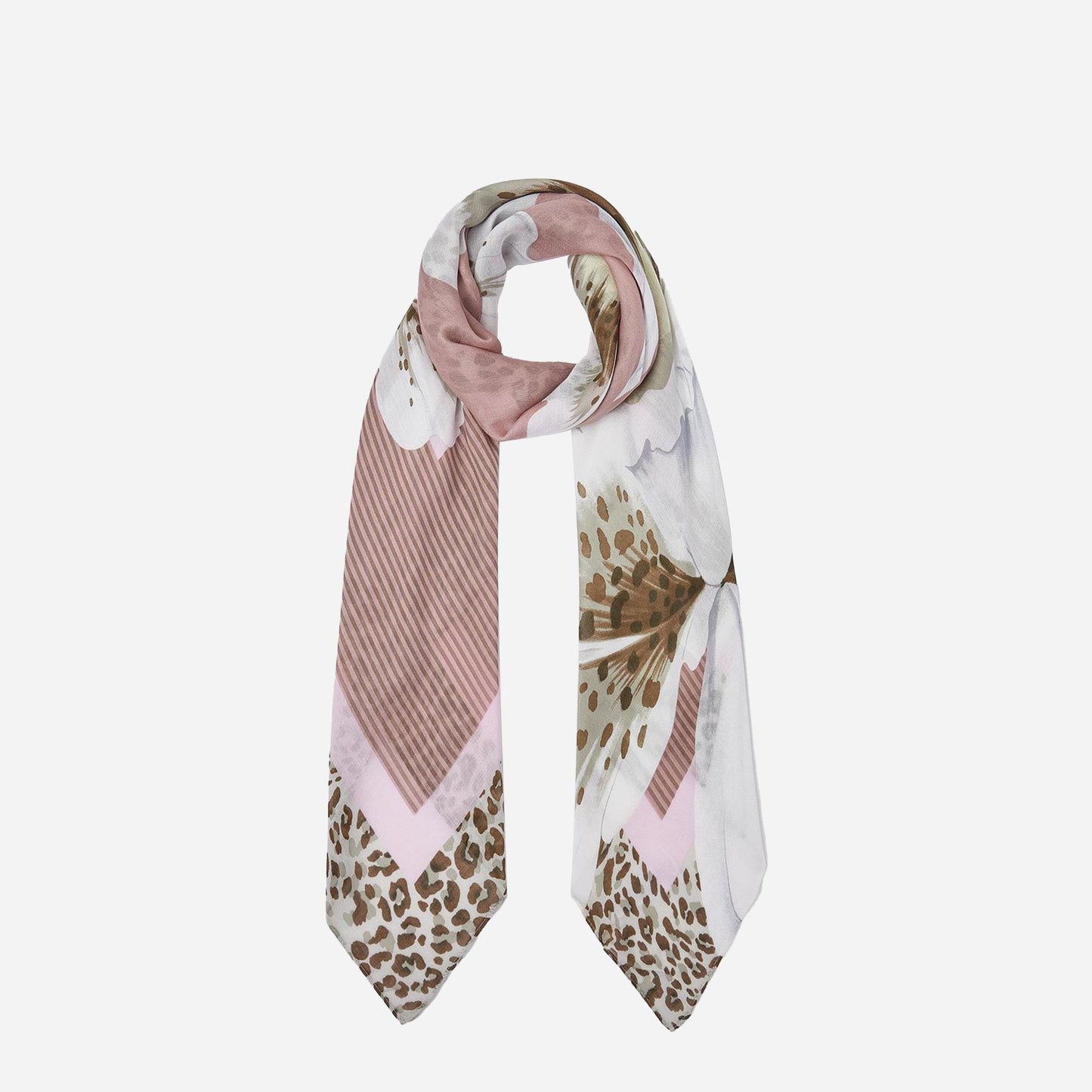 LIU JO Foulard grande con orchidea Soft peony 