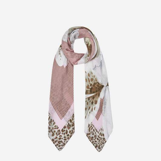 LIU JO Foulard grande con orchidea Soft peony 