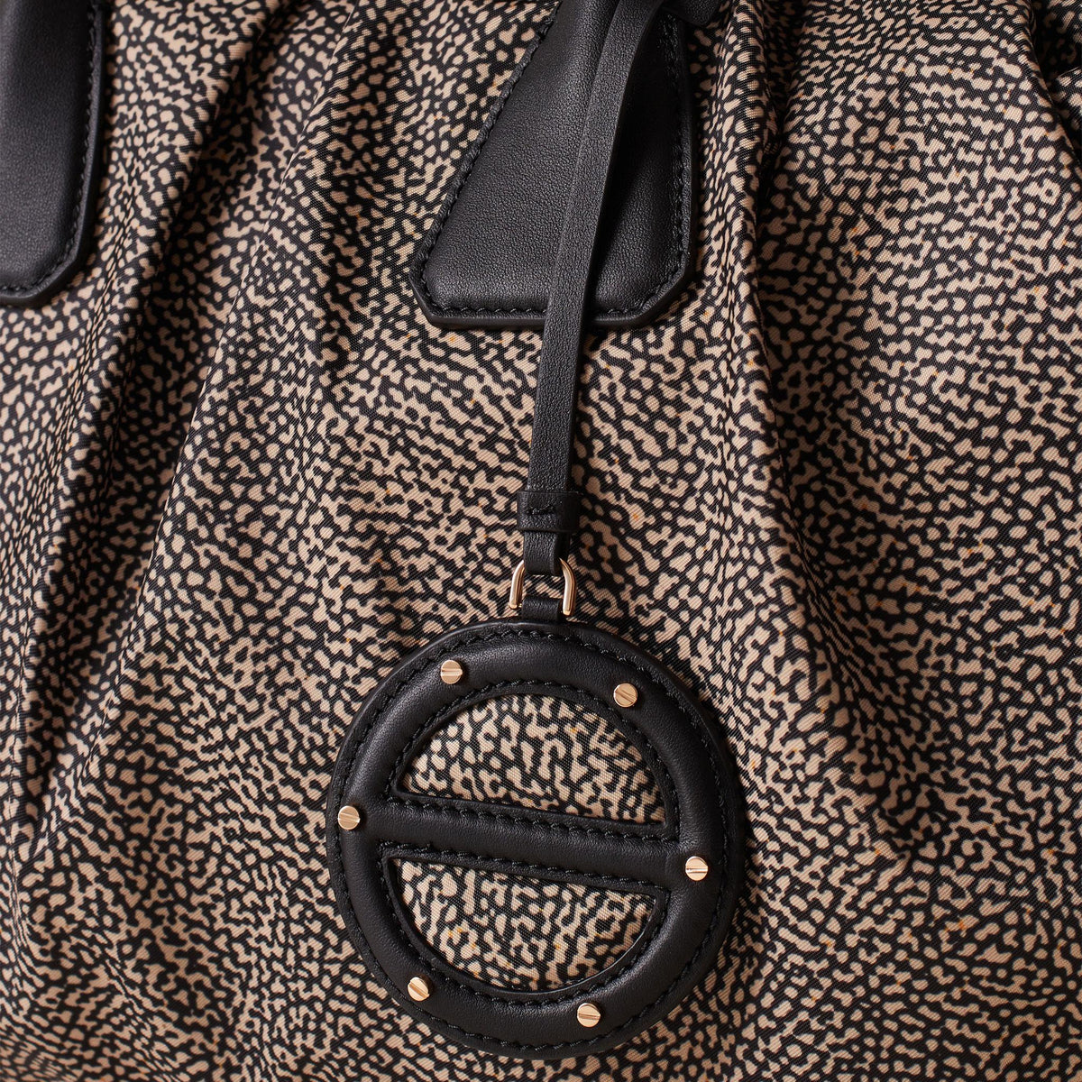 borbonese VIS A VIS BAULETTO LARGE OP NATURALE/NERO 