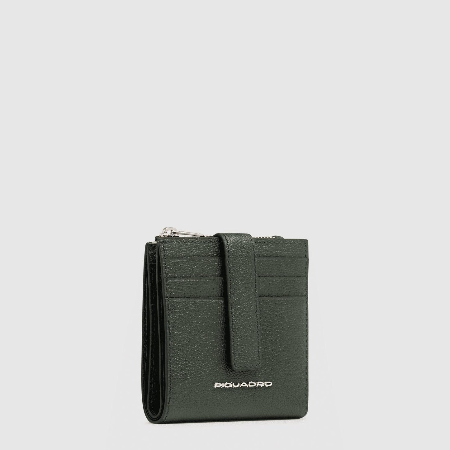 PIQUADRO Portacarte di credito donna in pelle Verde 