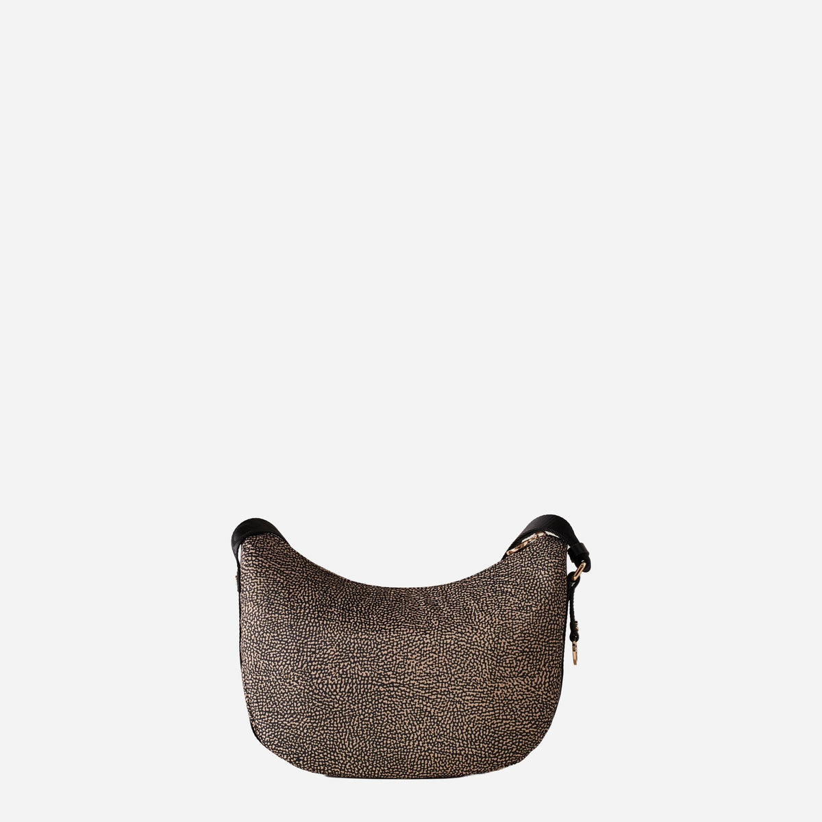 borbonese ECO LINE LUNA BAG SMALL OP NATURALE/NERO 