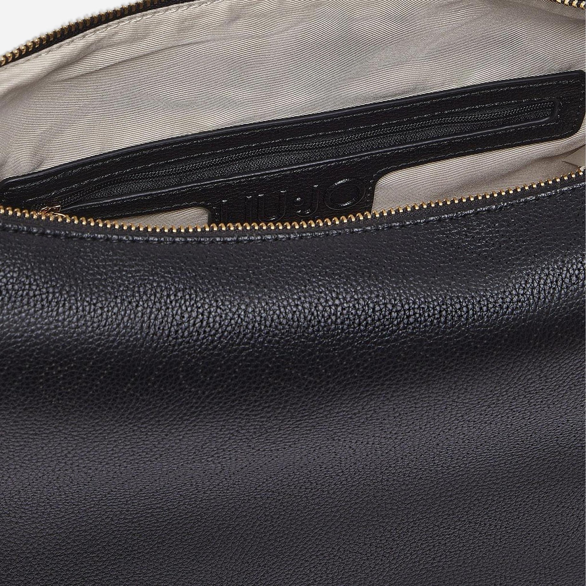 LIU JO Borsa hobo grande laserata BLACK 