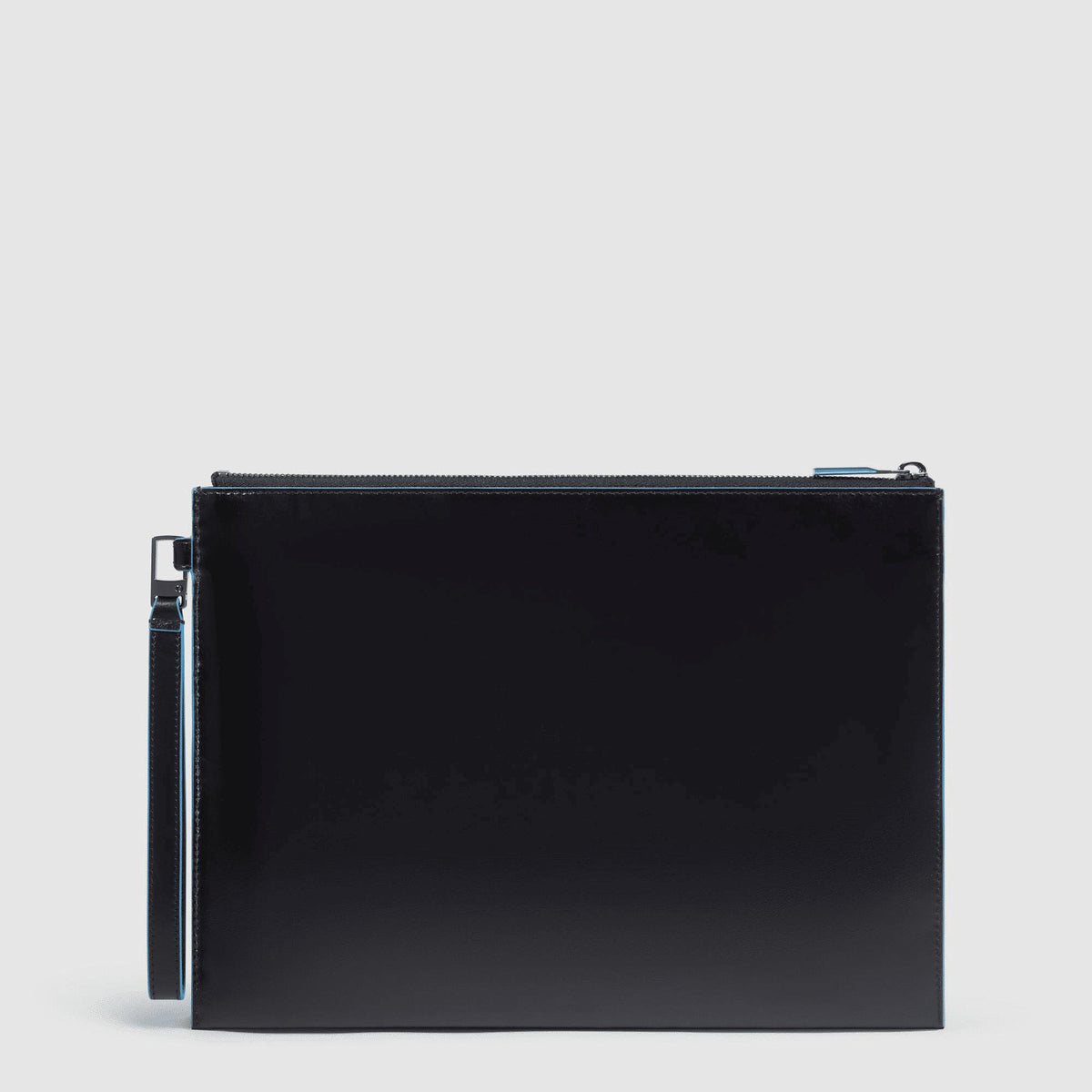 PIQUADRO Pochette uomo porta iPad® in pelle con polsiera Nero 