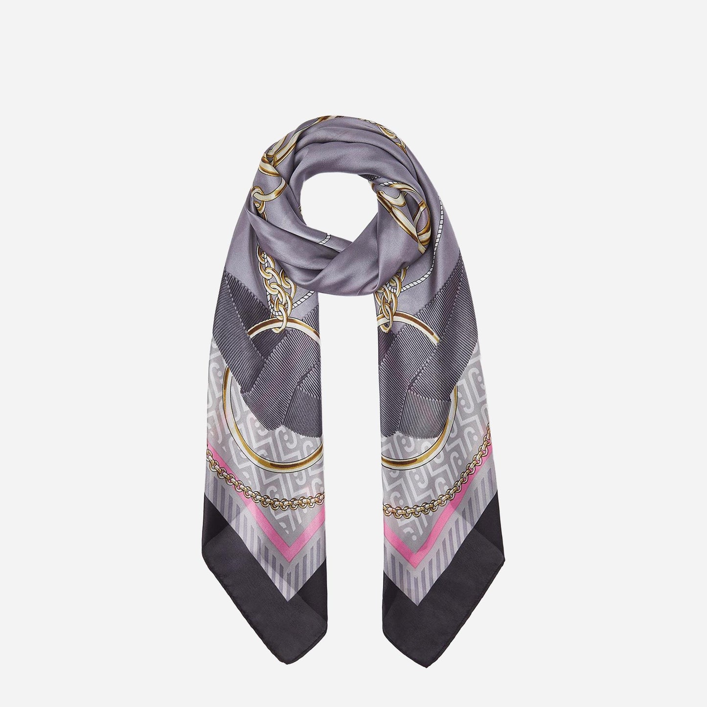 LIU JO Foulard con nastri BLACK 