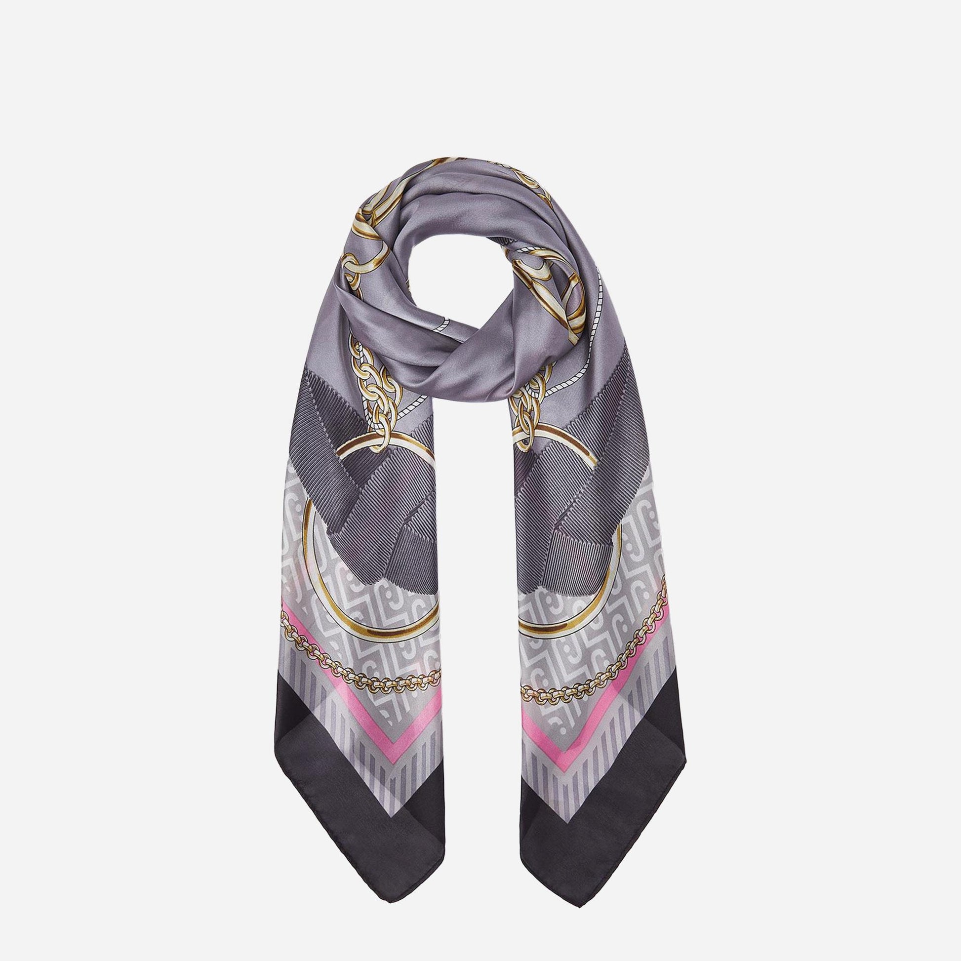 LIU JO Foulard con nastri BLACK 