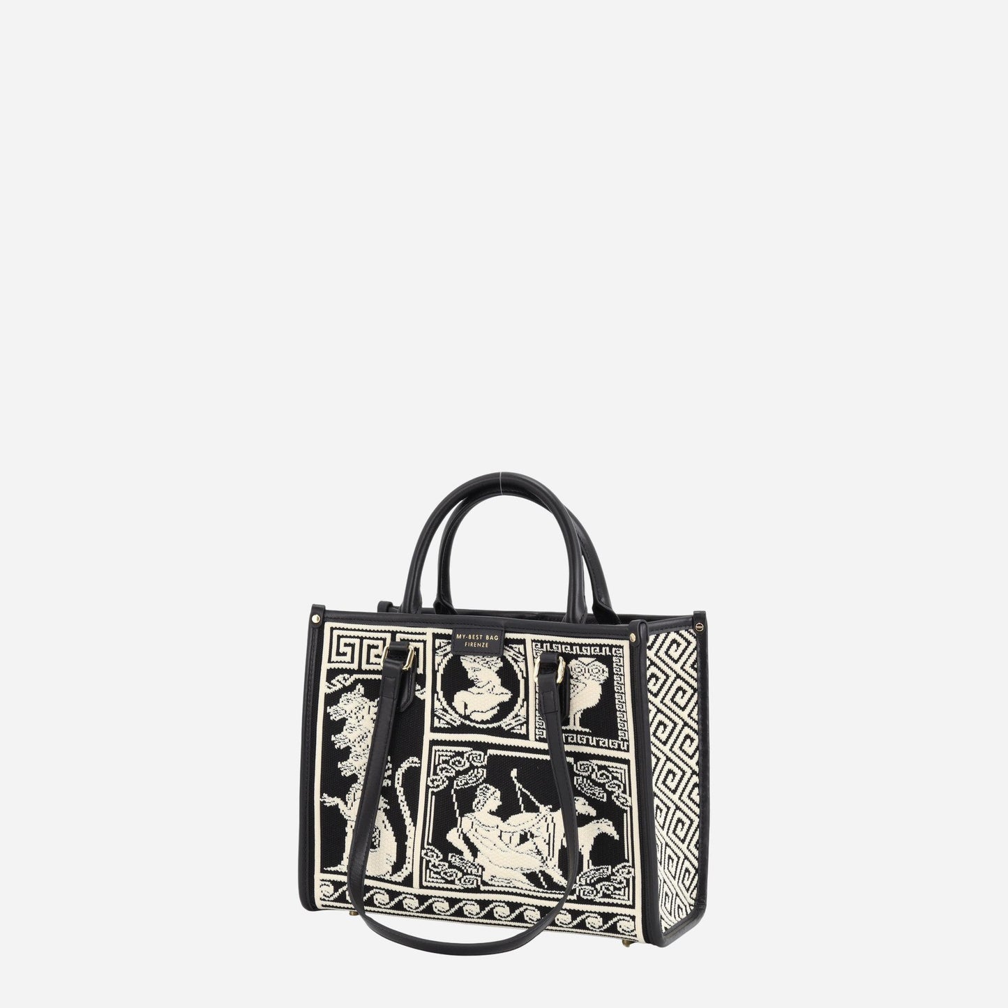 MY BEST BAG ATENA AGORÀ CLUTCH BLACK/WHITE 