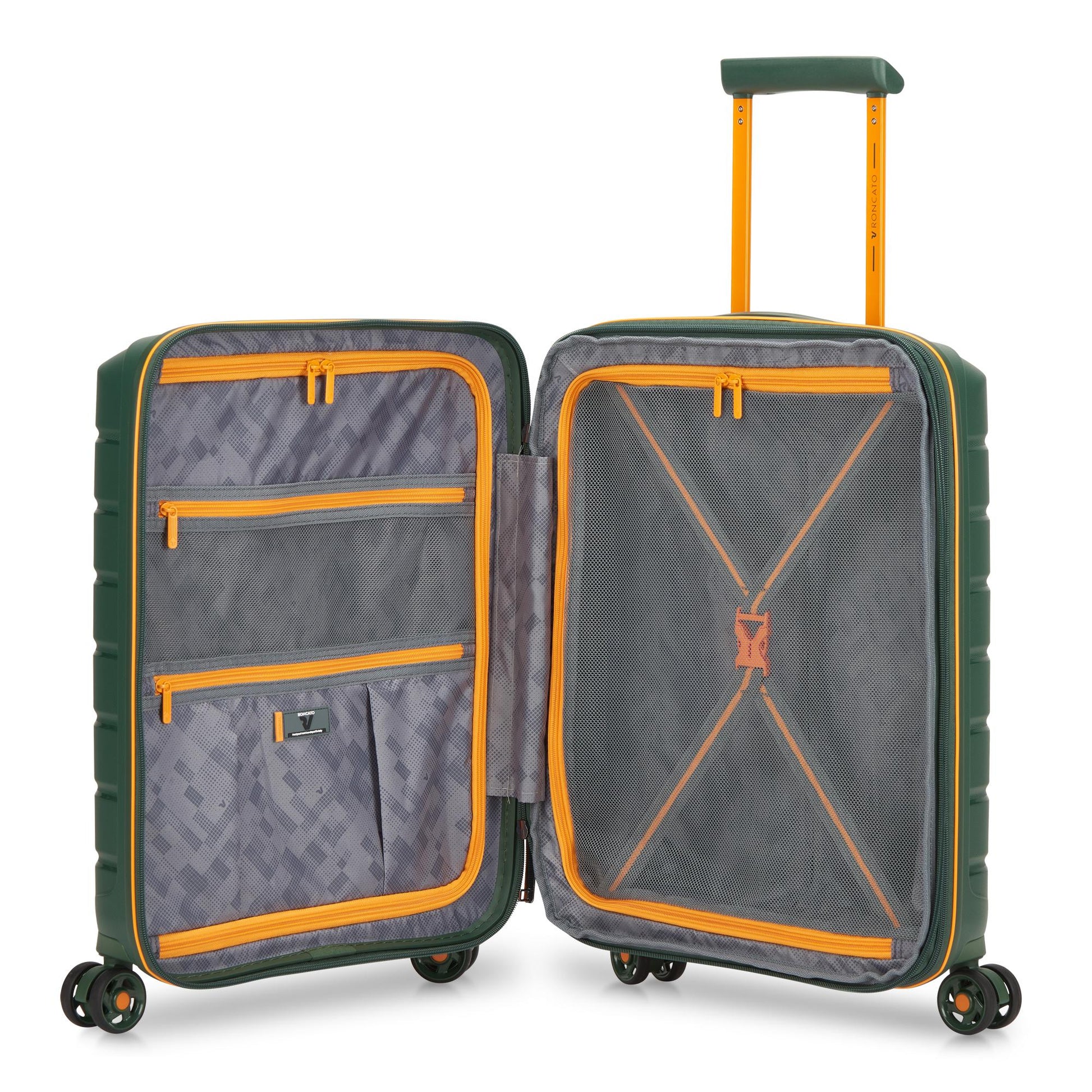 RONCATO Trolley Bagaglio a mano B-FLYING Verde mimetico 