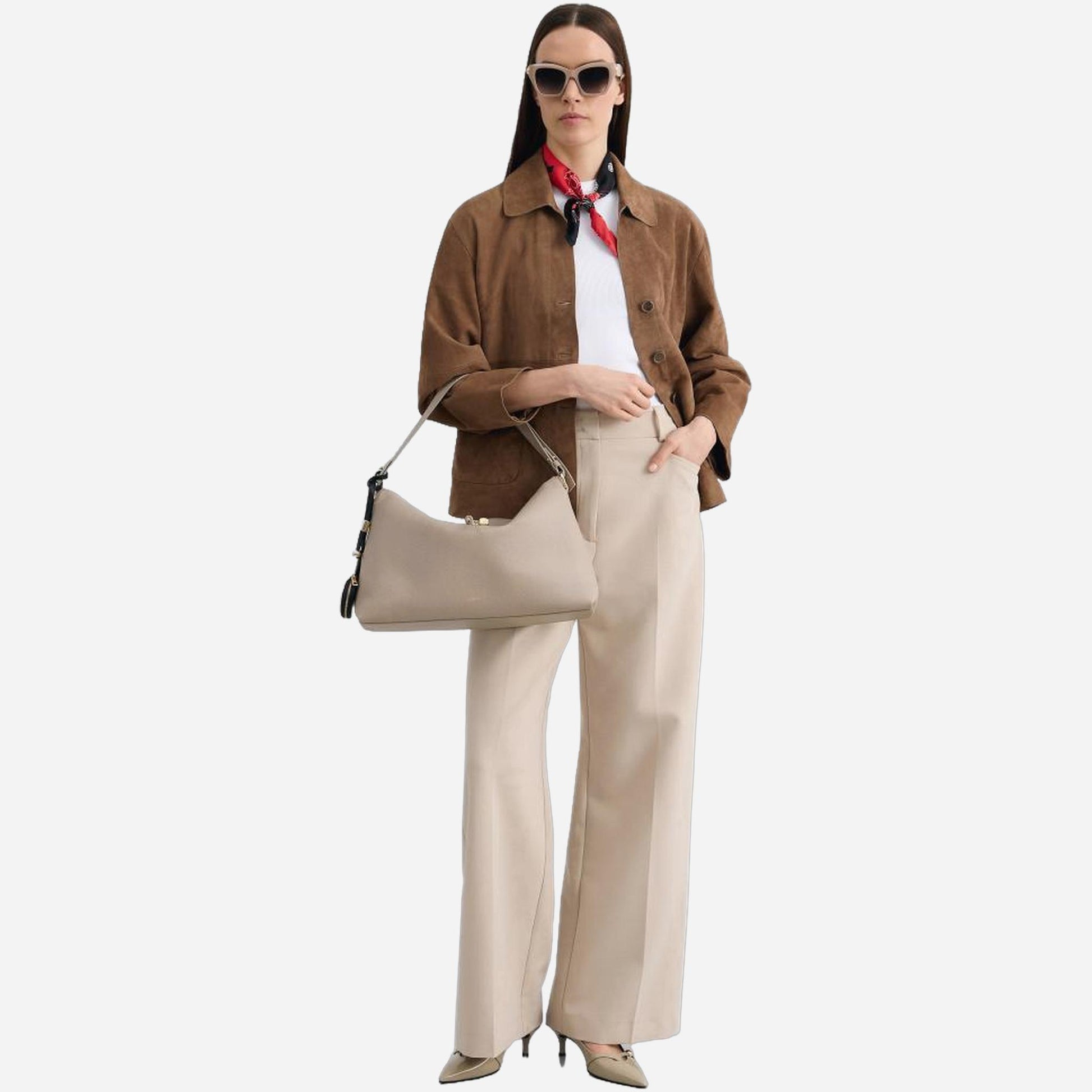 FURLA Furla Debby Borsa A Spalla Large LINEN 