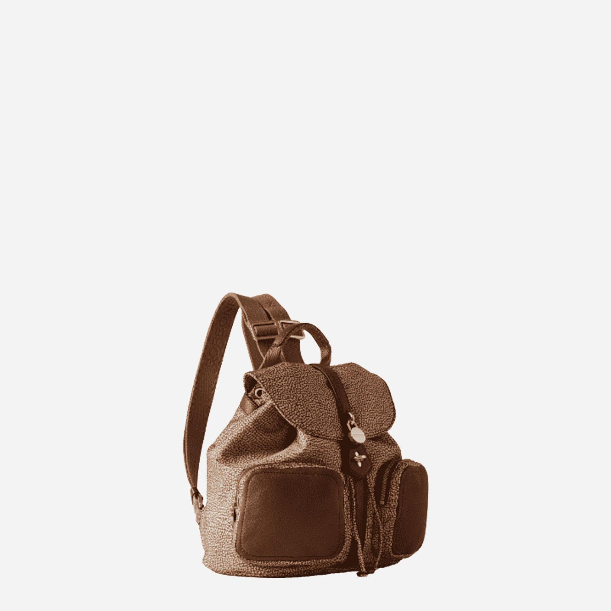 borbonese GEMINI ZAINO MEDIUM Beige/marrone 