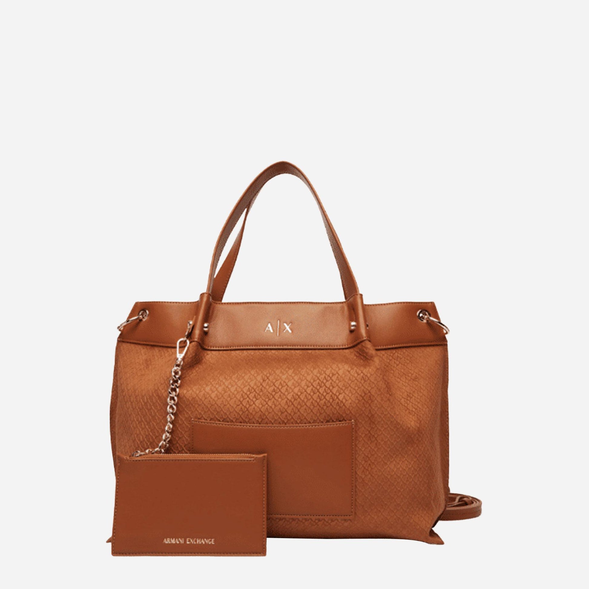 ARMANI EXCHANGE Shopper capiente in tessuto SALINE CLAY 
