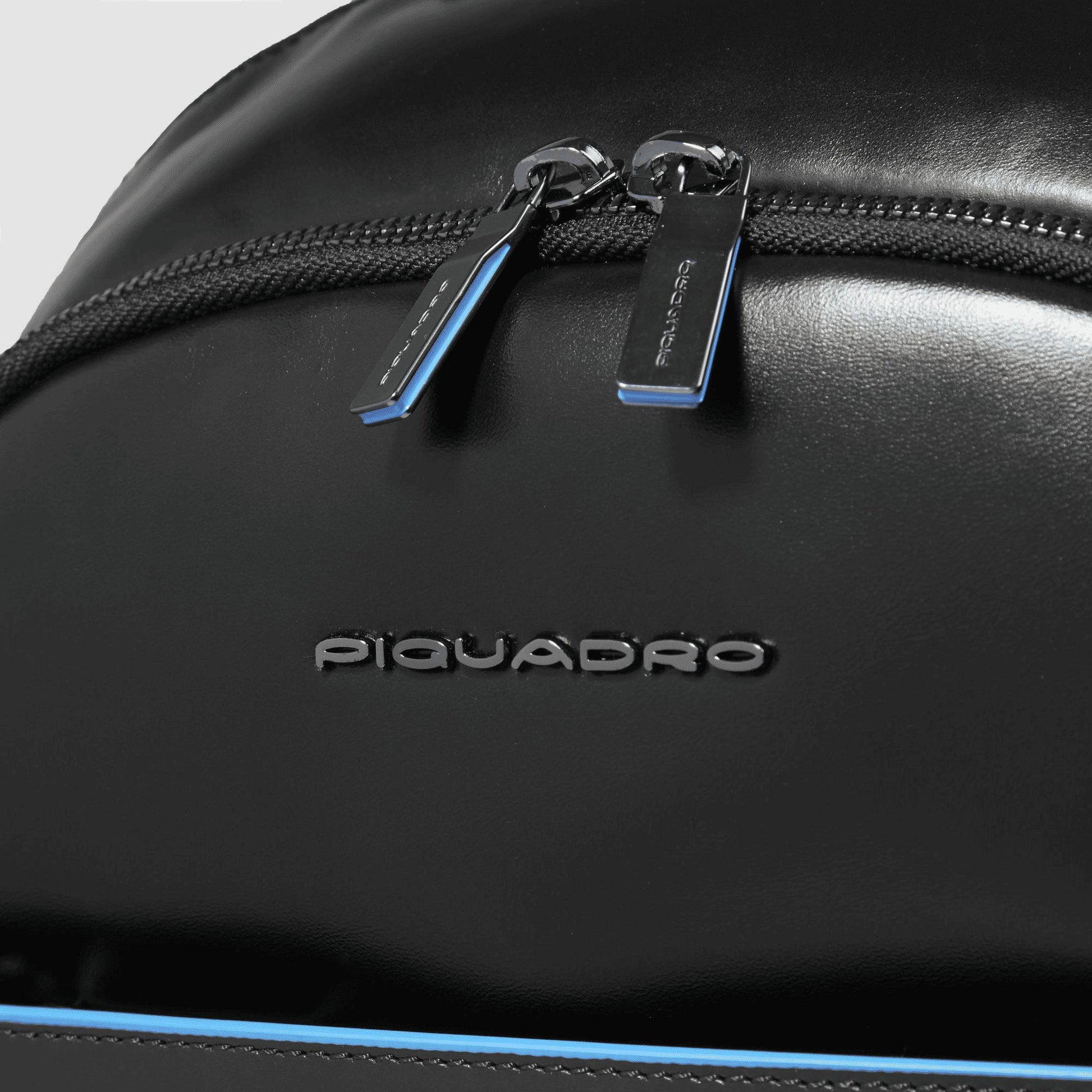 PIQUADRO Zaino piccolo porta pc e iPad® in pelle Nero 