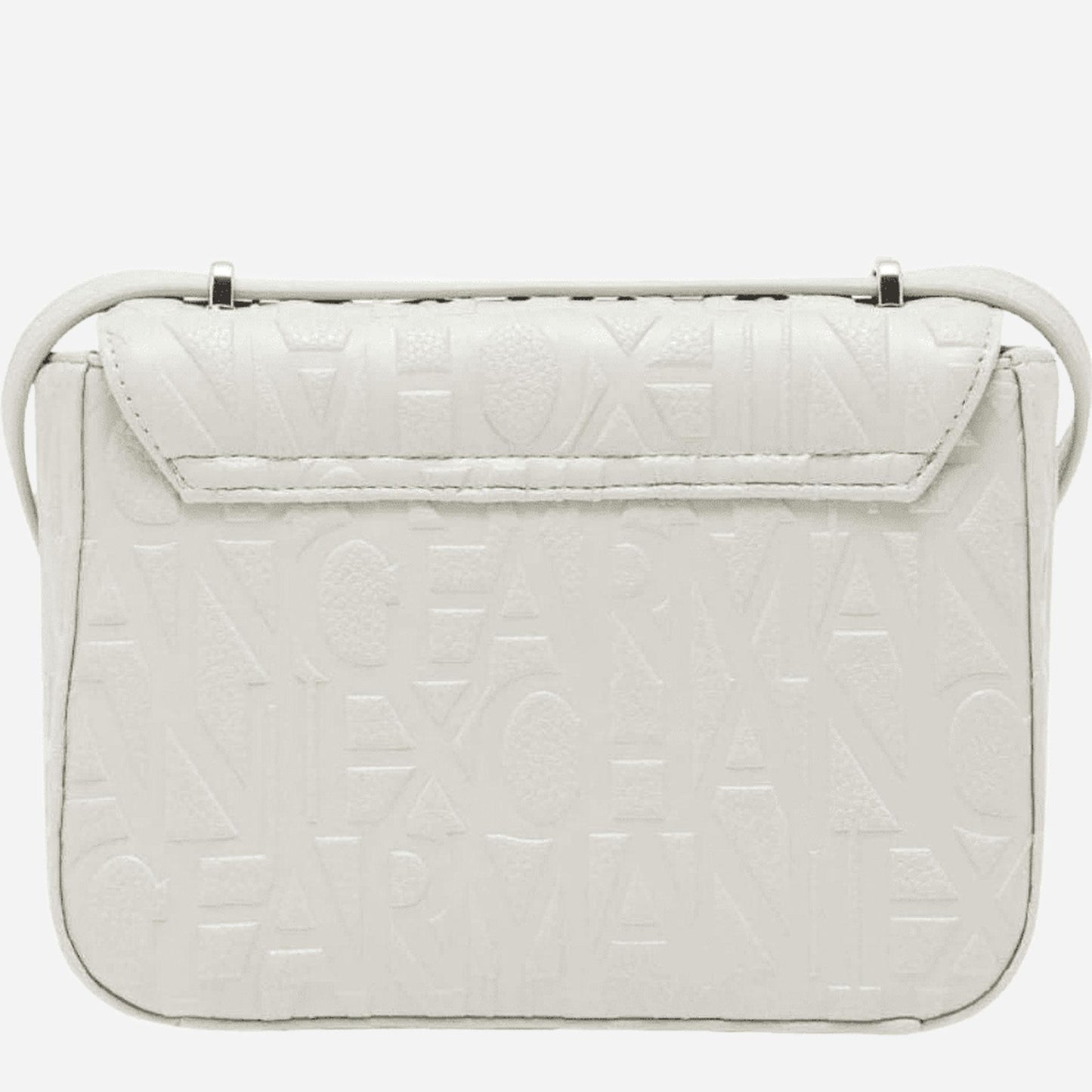 ARMANI EXCHANGE Tracollina logata a tracolla Off White 