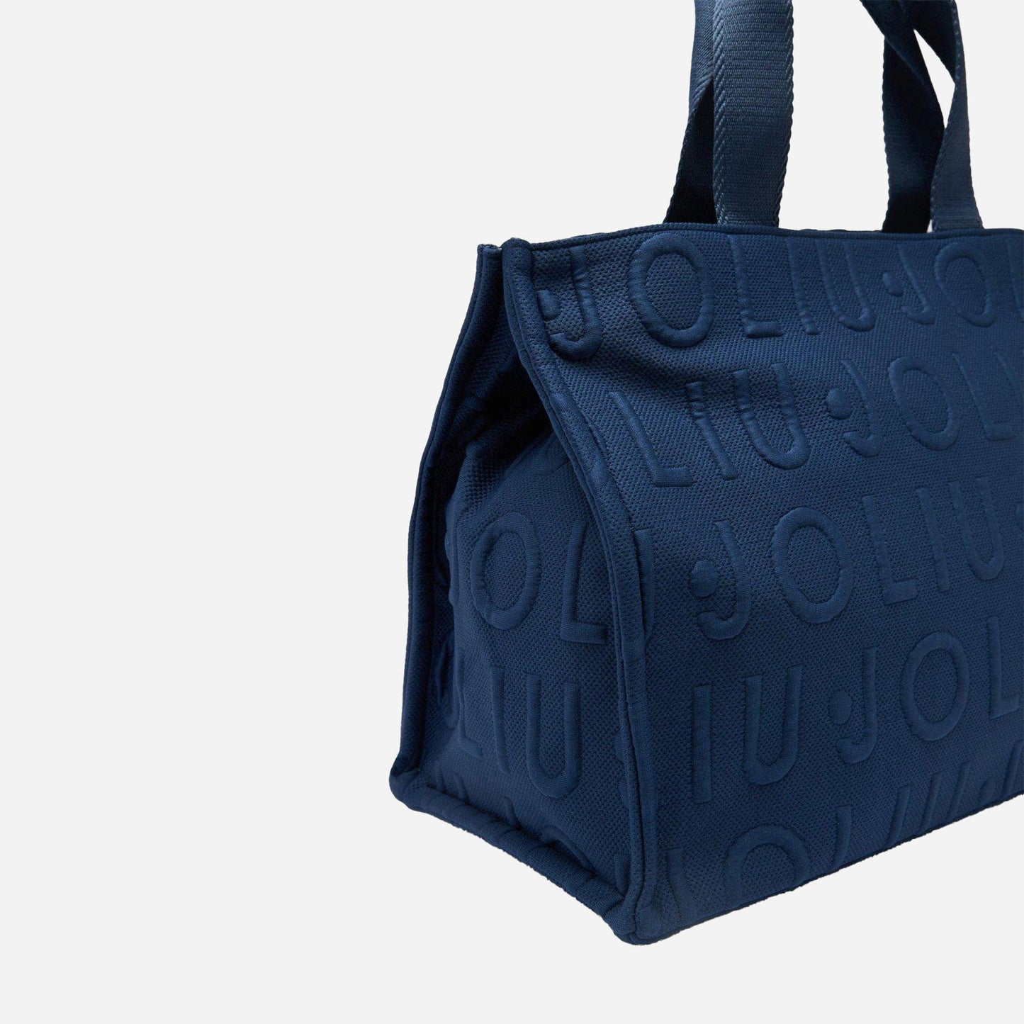 LIU JO Borsa tote media in maglia Blue sky 