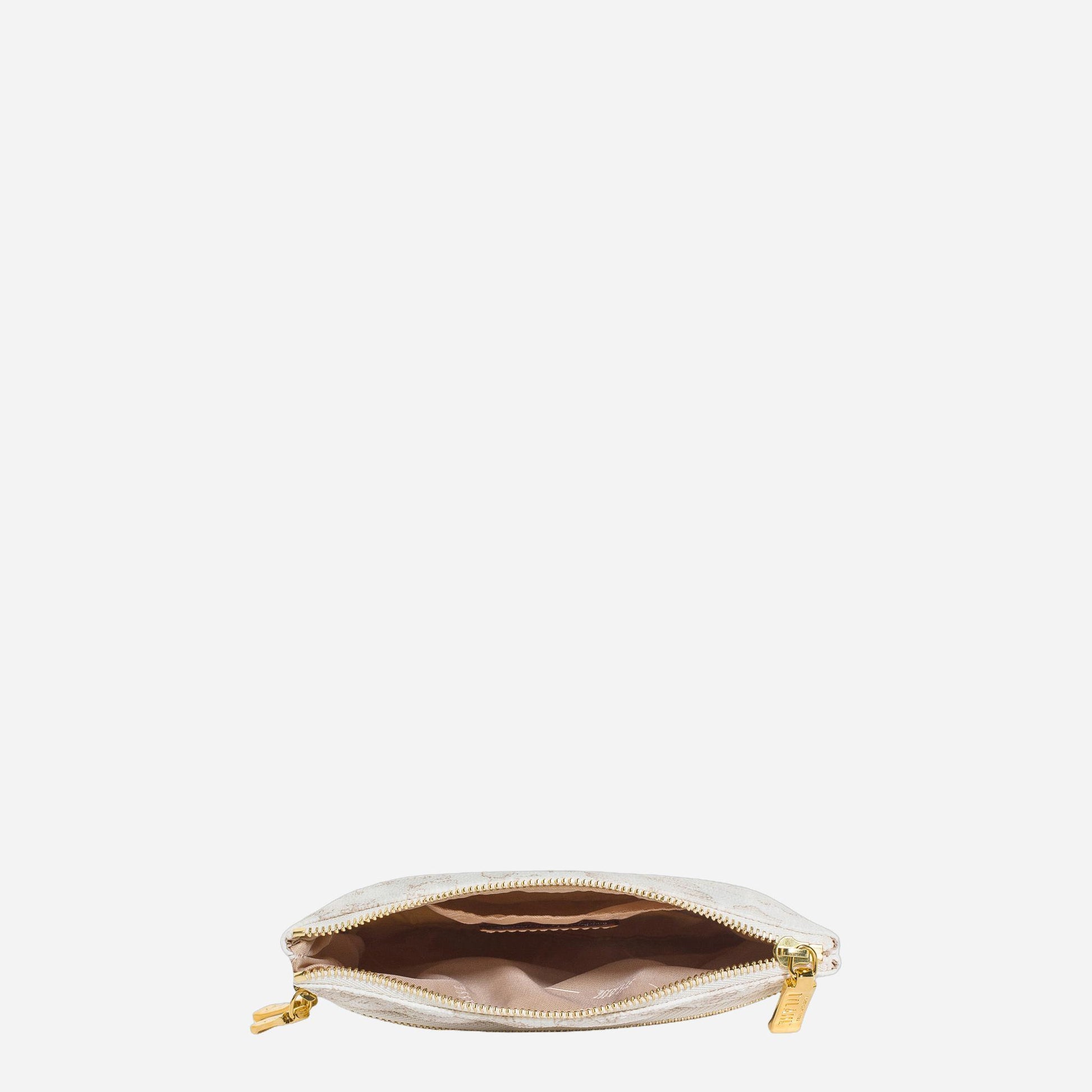 ALVIERO MARTINI Geo White Pochette media con tasche Geo White 