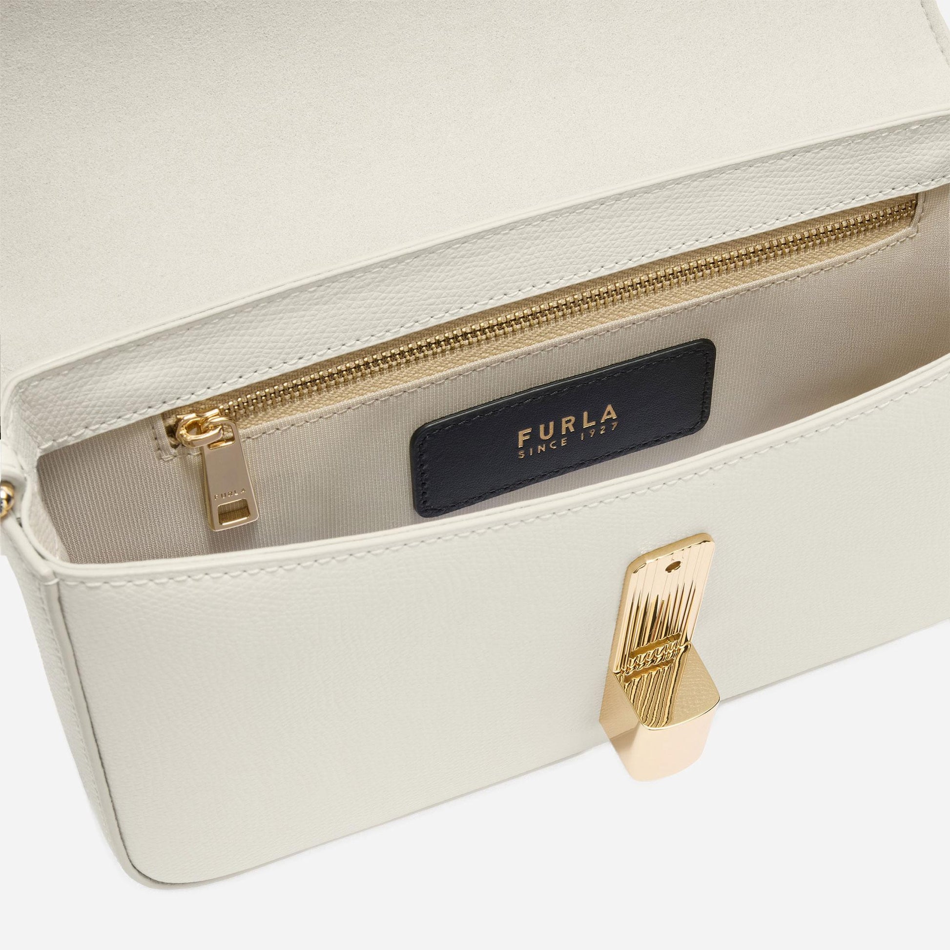 FURLA Furla Iride Borsa A Tracolla Small Panna 