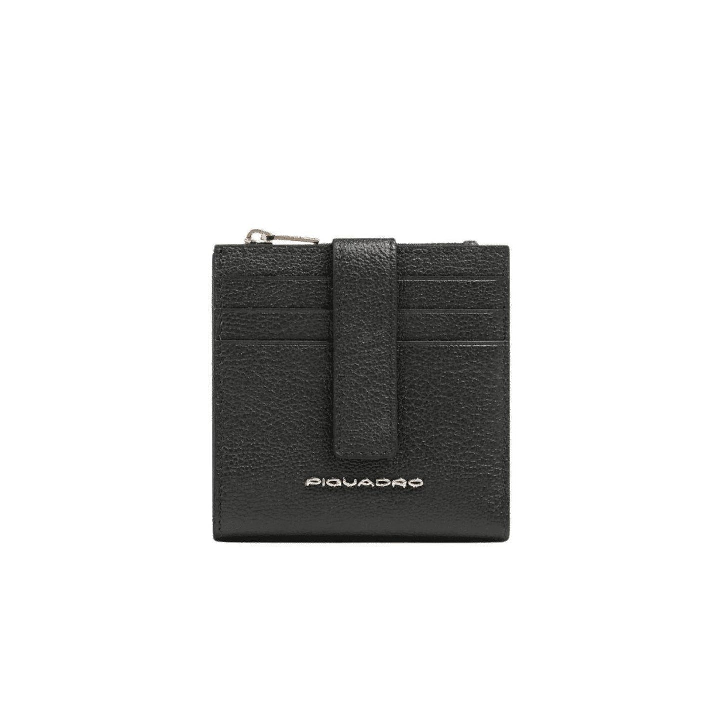 PIQUADRO Portacarte di credito donna in pelle Nero 