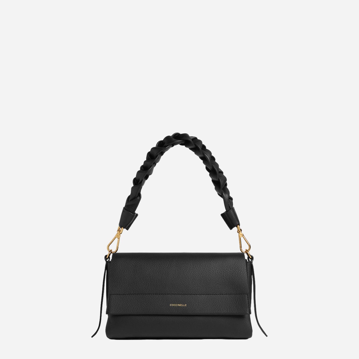coccinelle Boheme Small NOIR/COGNAC 