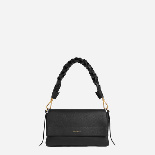 coccinelle Boheme Small NOIR/COGNAC 