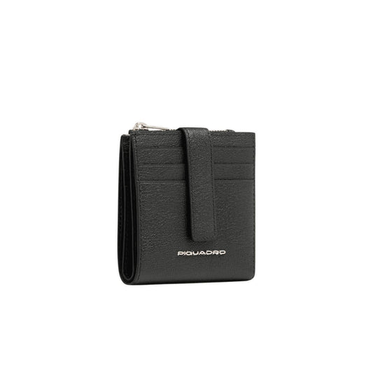 PIQUADRO Portacarte di credito donna in pelle Nero 