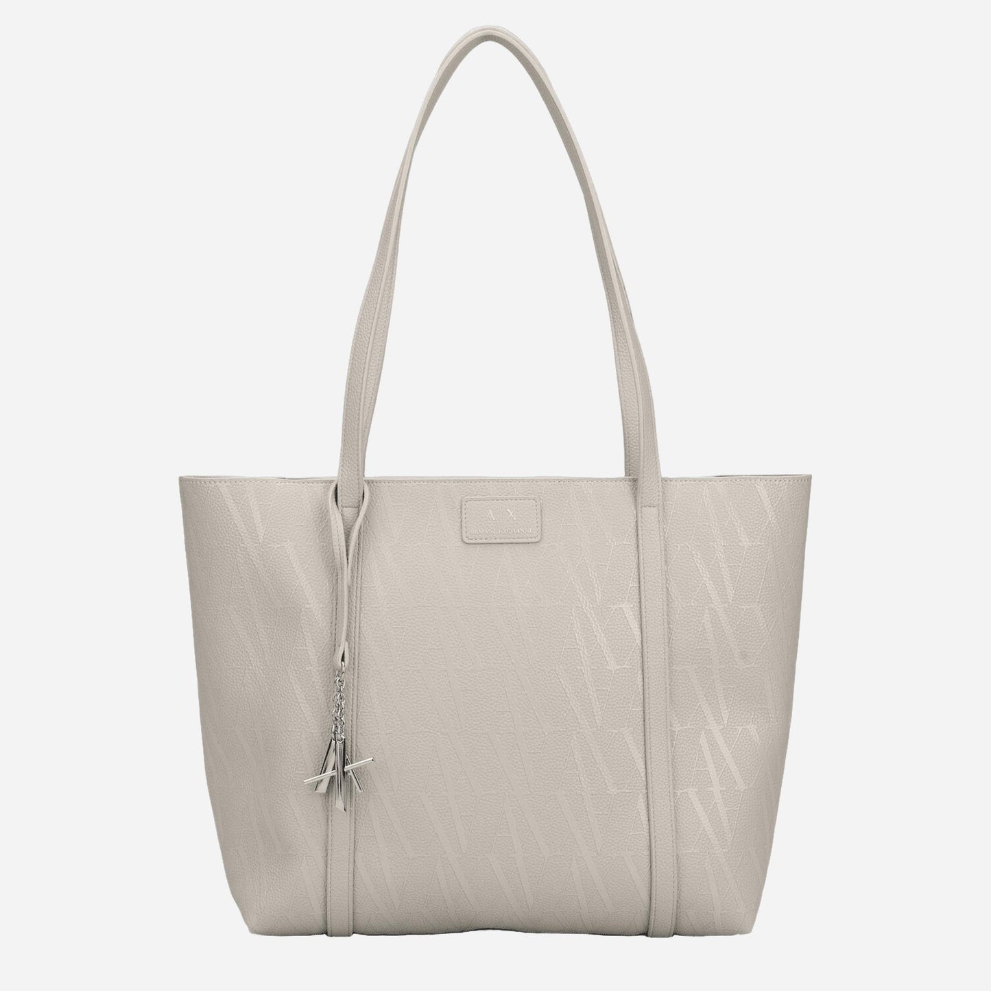 ARMANI EXCHANGE Silvye Monogram borsa shopping a spalla DUST/DUST 