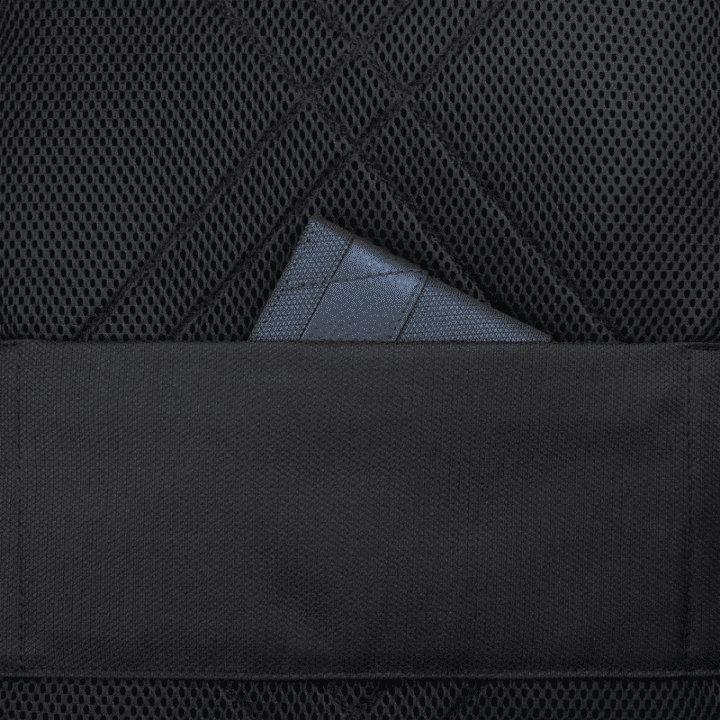 PIQUADRO Zaino porta PC e porta iPad® in tessuto riciclato Nero 