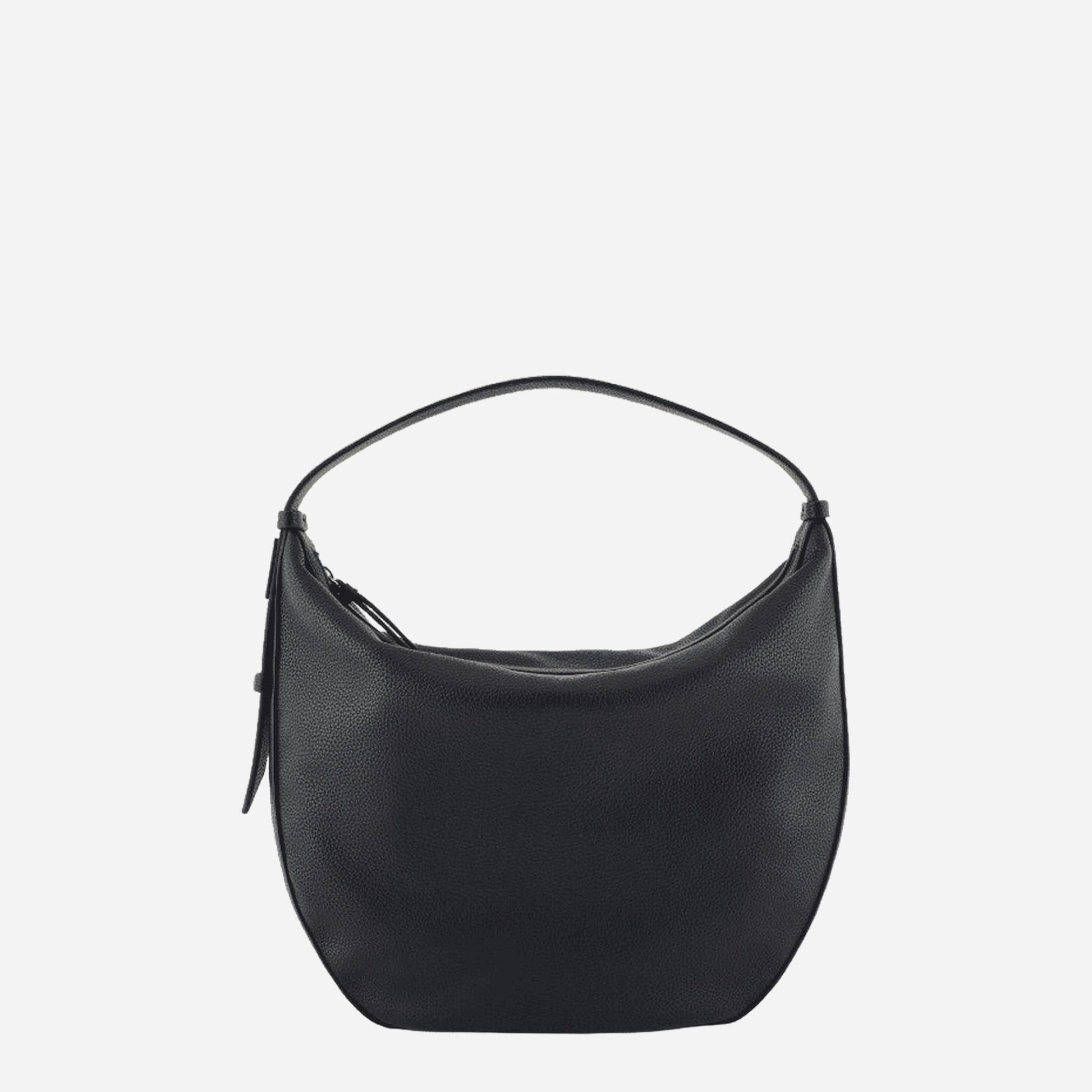 ARMANI EXCHANGE Borsa hobo a spalla media BLACK 