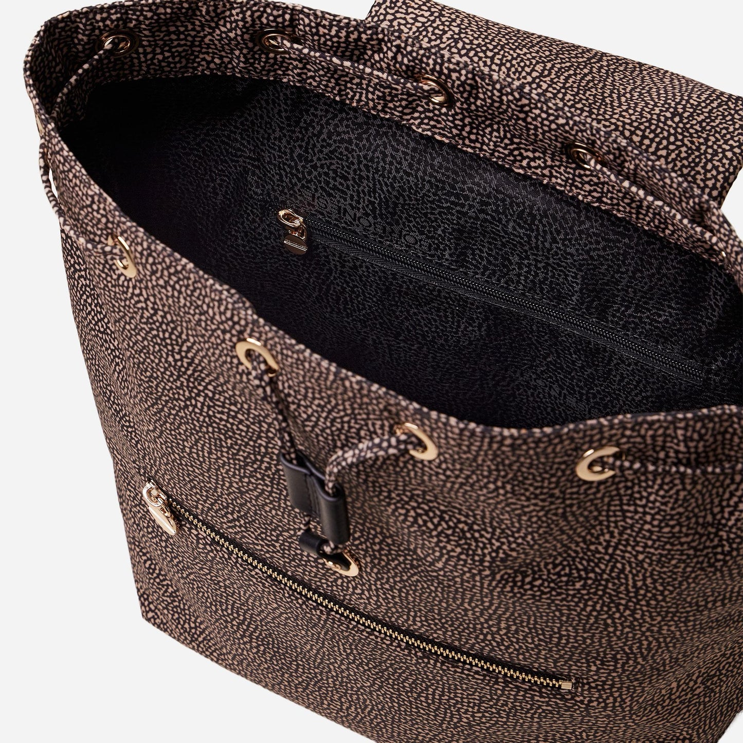 borbonese ZAINO ECO LINE MEDIUM OP NATURALE/NERO 
