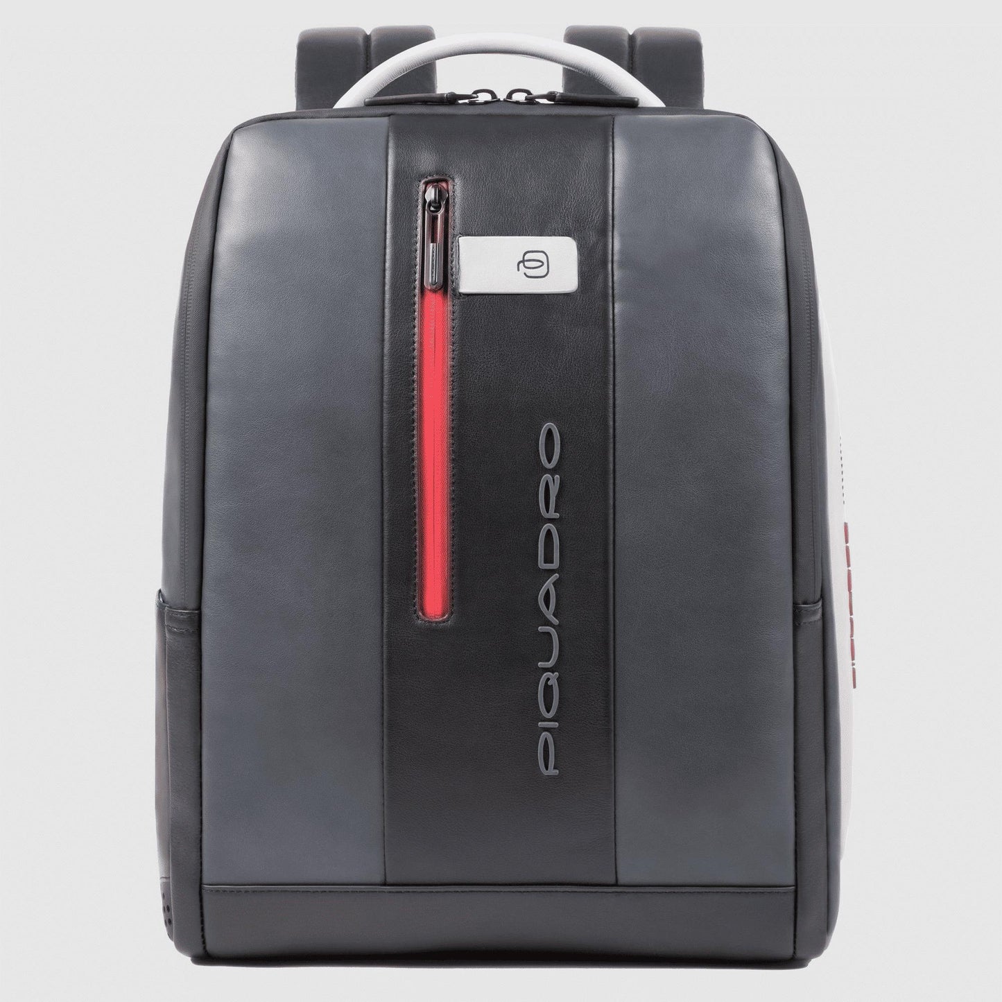 PIQUADRO Zaino uomo porta PC e porta iPad® in pelle Nero/grigio 