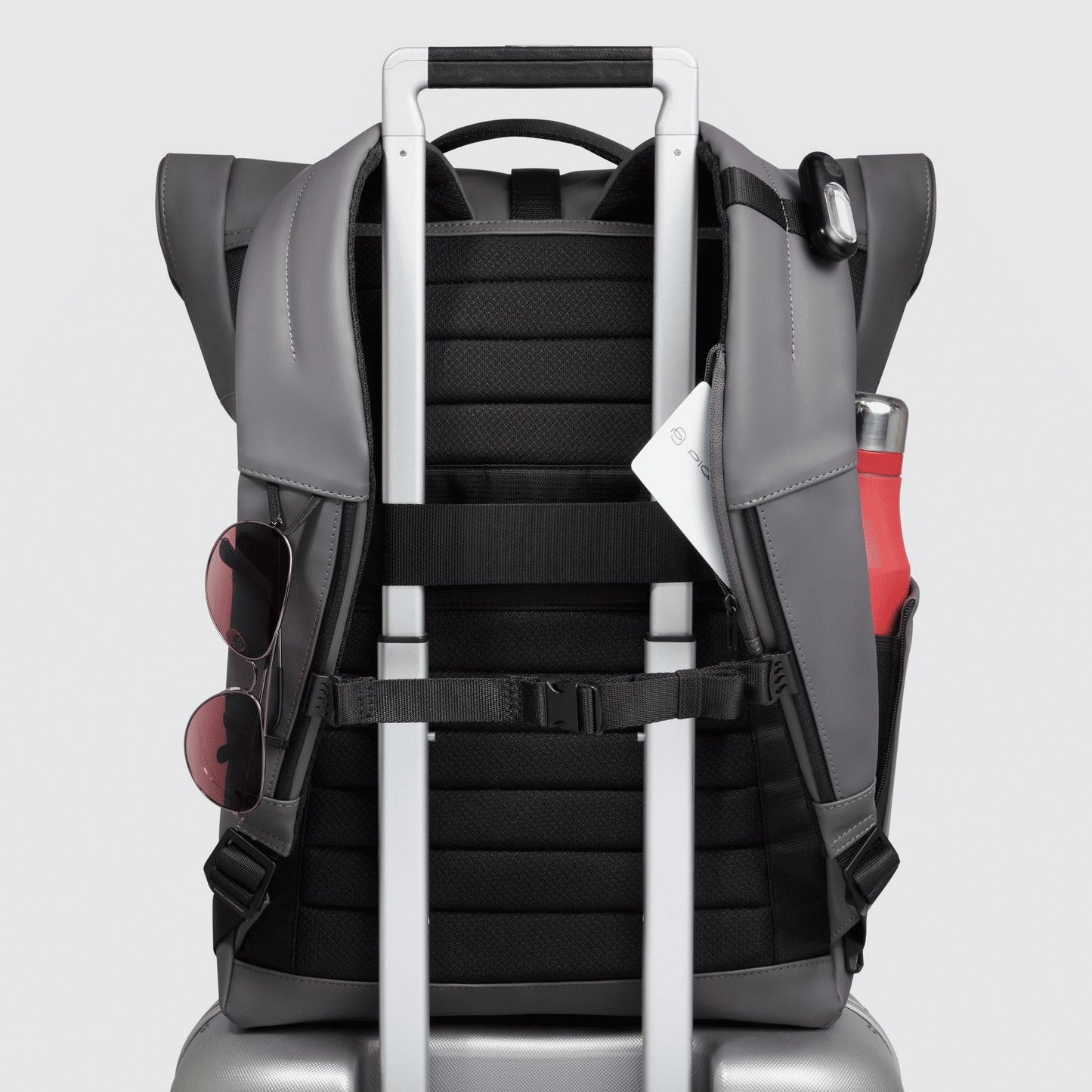 PIQUADRO Zaino roll-top per PC e iPad® Grigio 