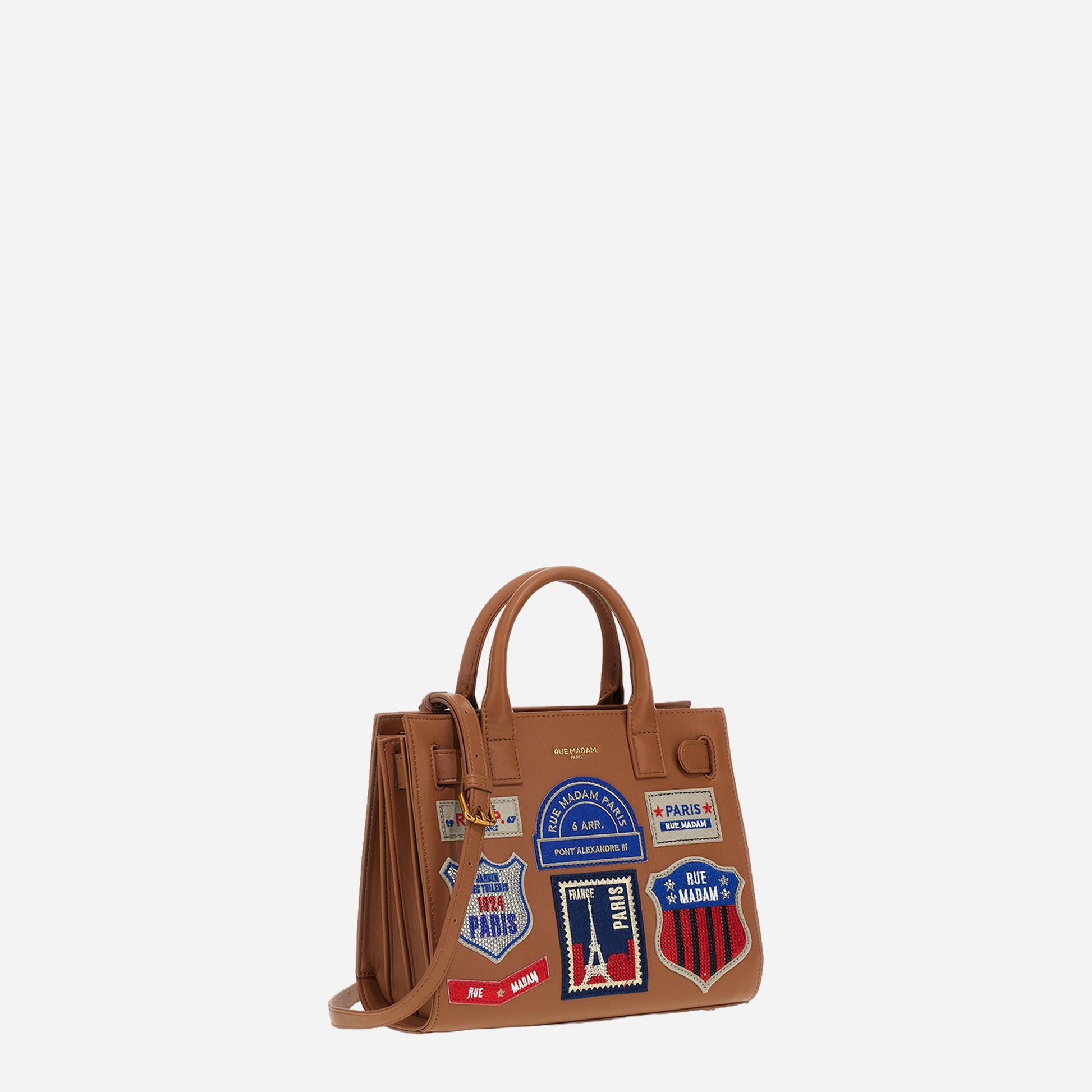 RUE MADAM ST. GERMAN MINI TOTE Cognac 