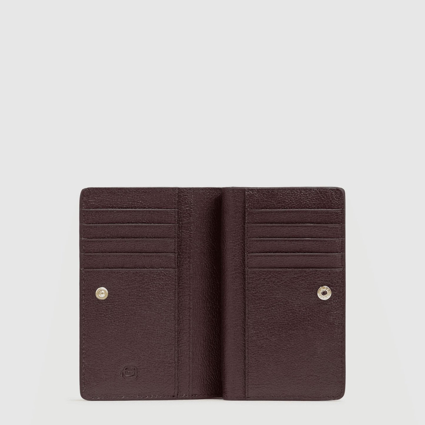 PIQUADRO Portafogli da donna in pelle con porta monete BORDEAUX 