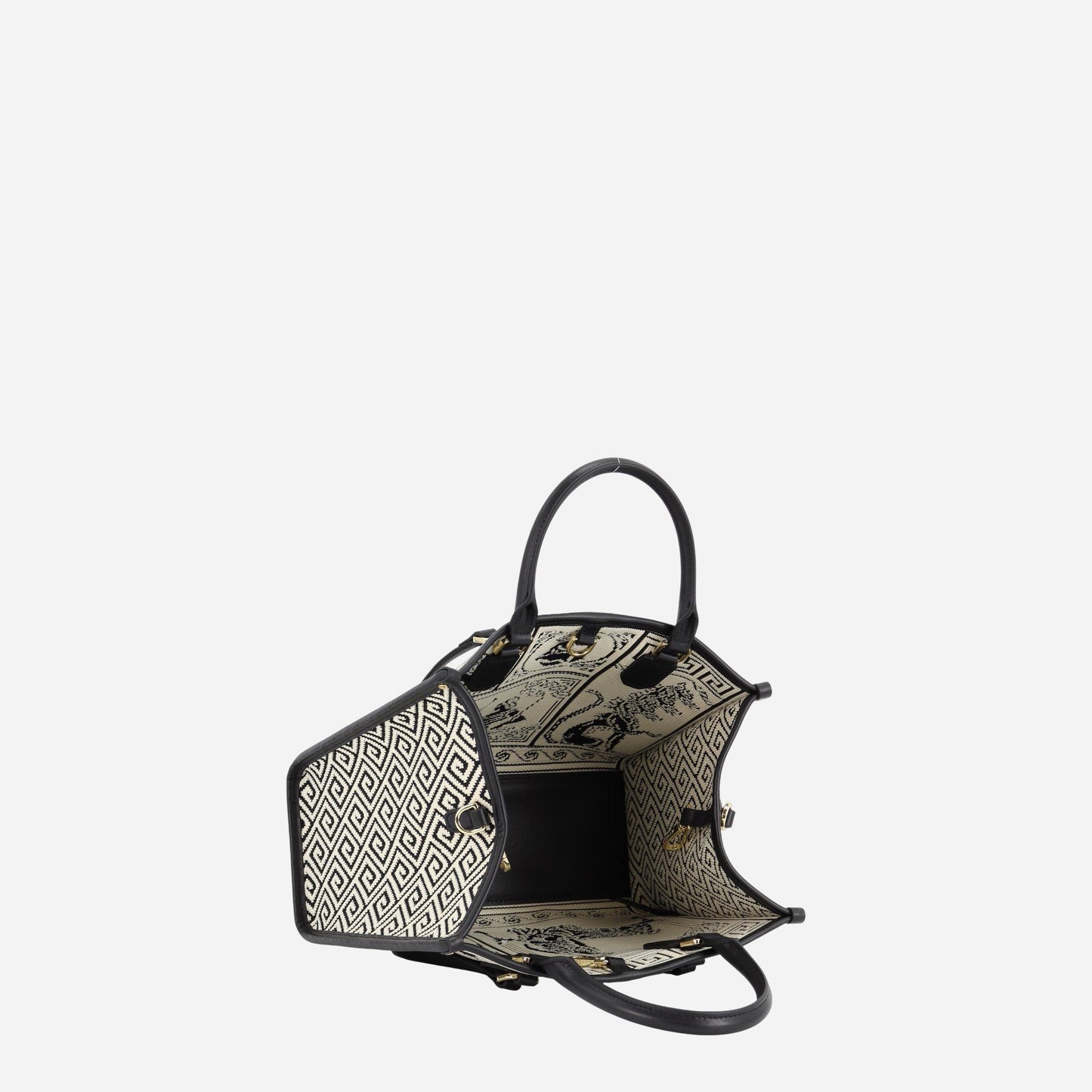 MY BEST BAG ATENA AGORÀ CLUTCH BLACK/WHITE 