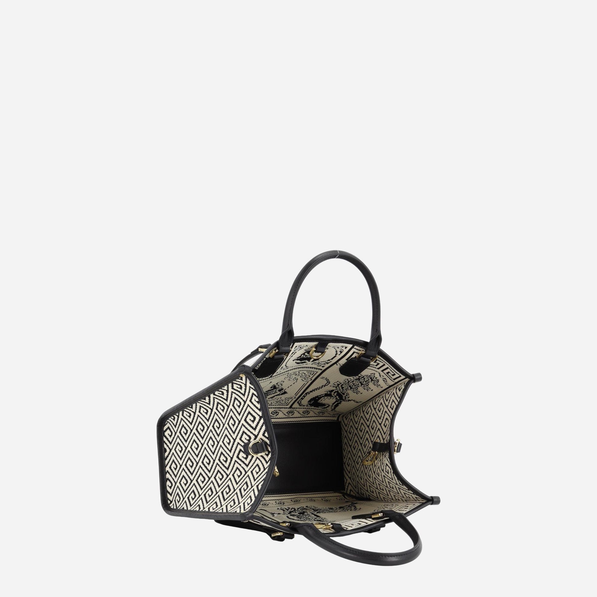 MY BEST BAG ATENA AGORÀ CLUTCH BLACK/WHITE 