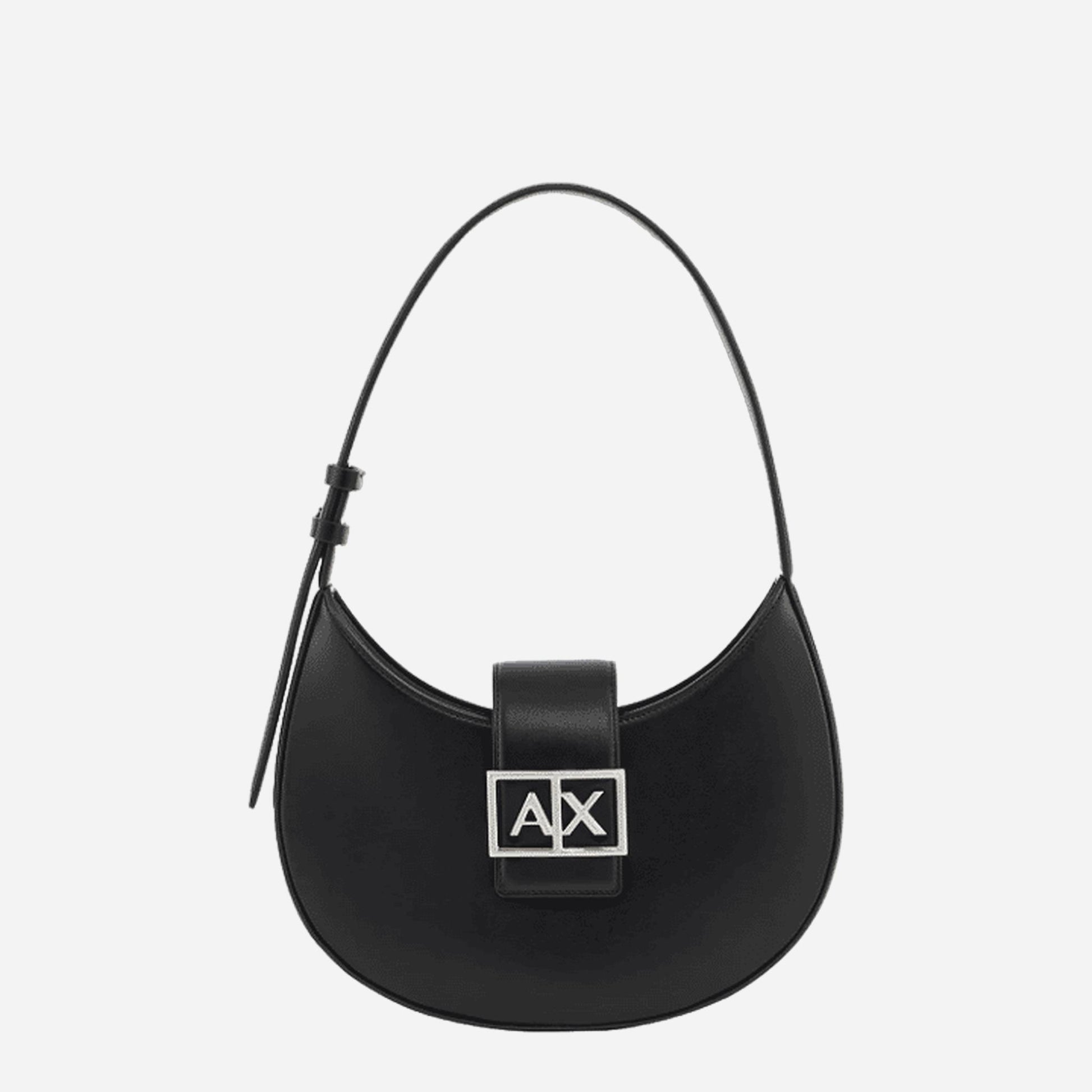 ARMANI EXCHANGE Borsa a tracolla in tessuto BLACK 