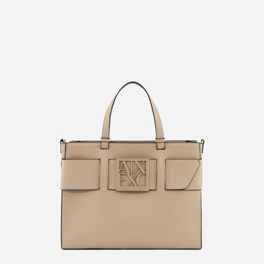 ARMANI EXCHANGE Shopping Bag SAND 