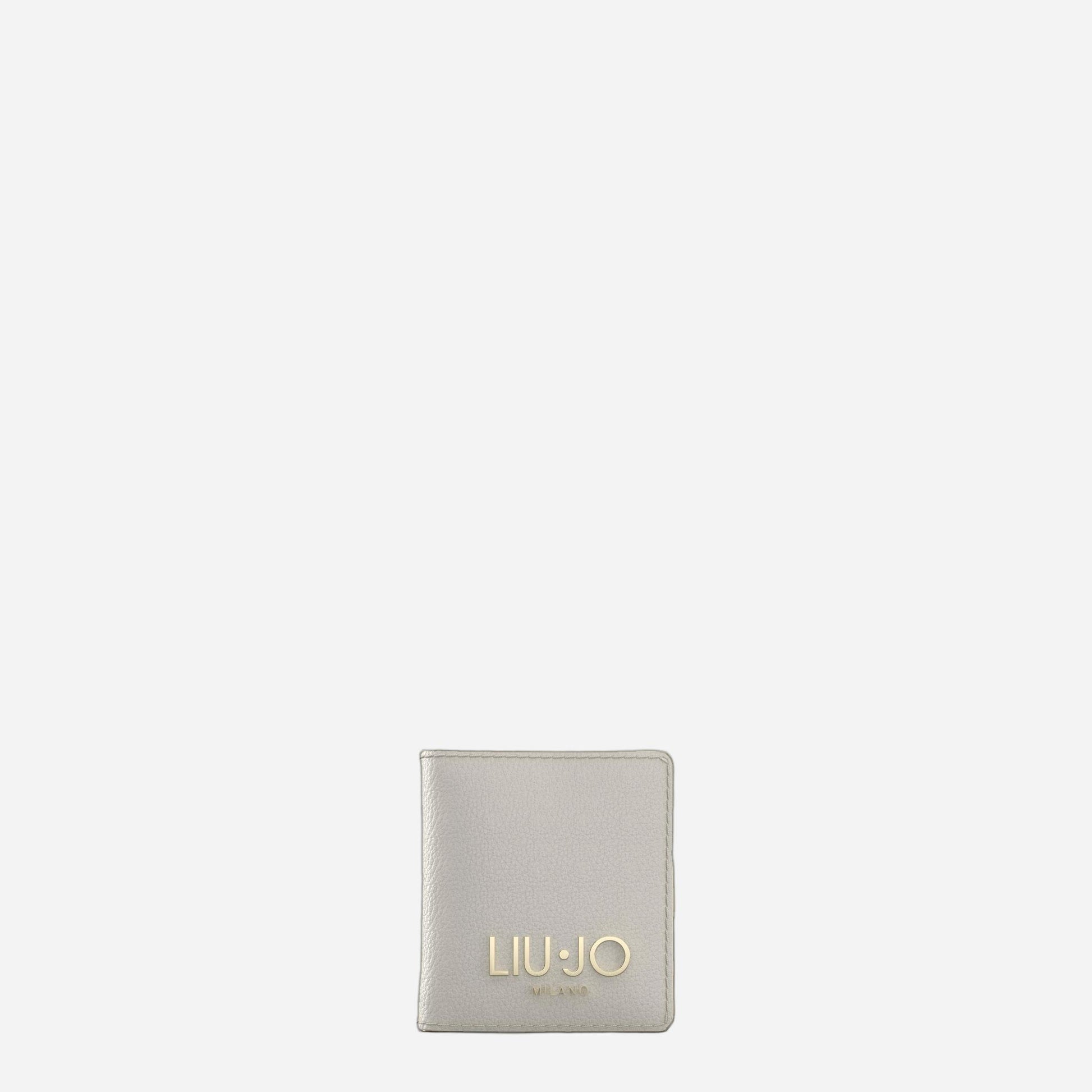 LIU JO Porta tessere con logo CREAM 