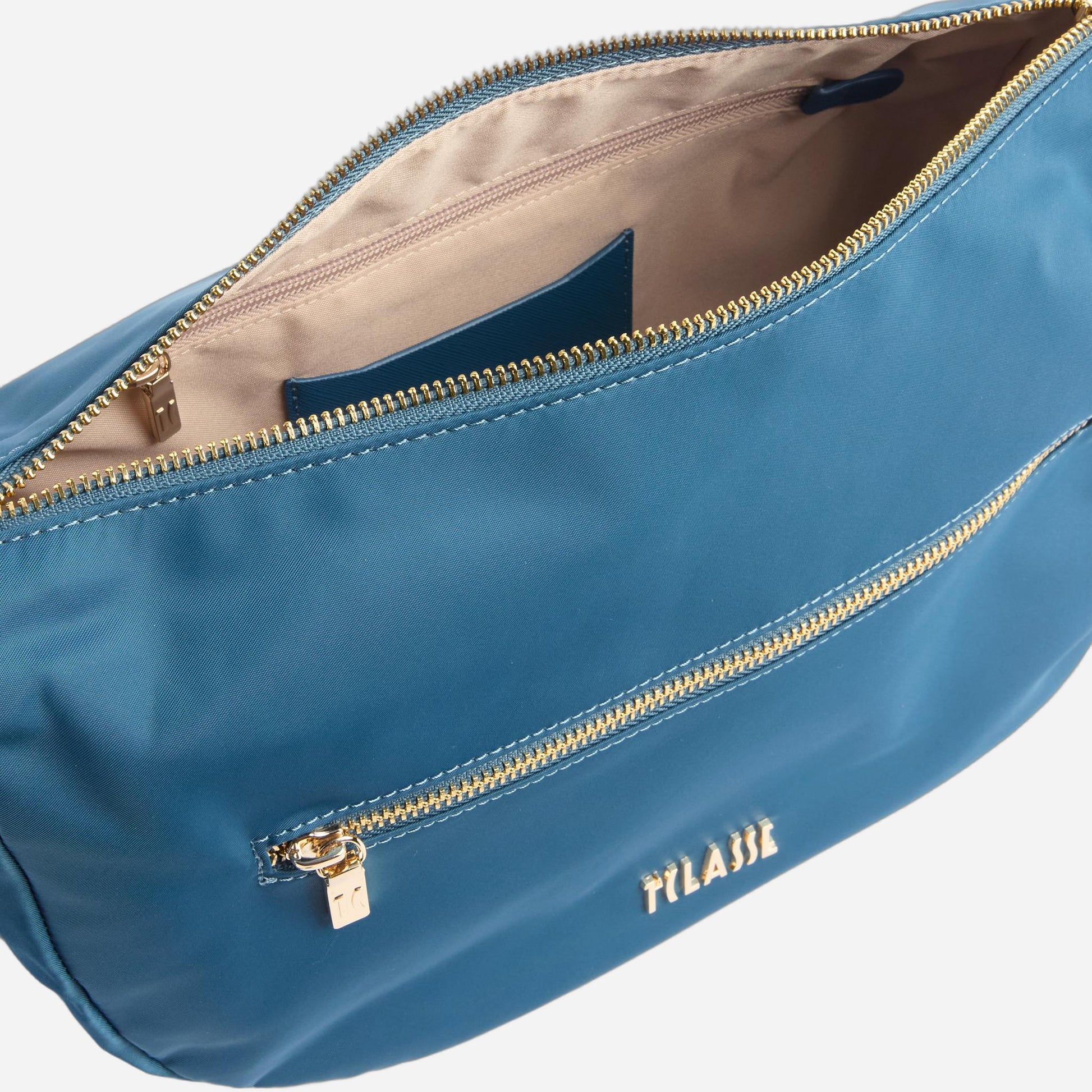 ALVIERO MARTINI Tracolla mezzaluna BLU PACIFICO 