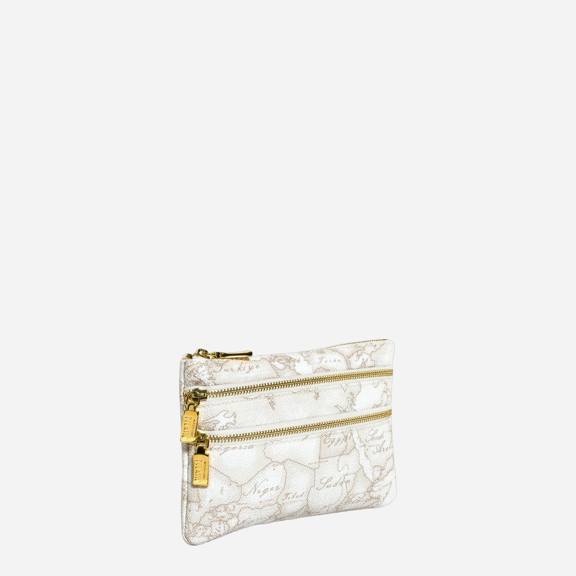 ALVIERO MARTINI Geo White Pochette media con tasche Geo White 