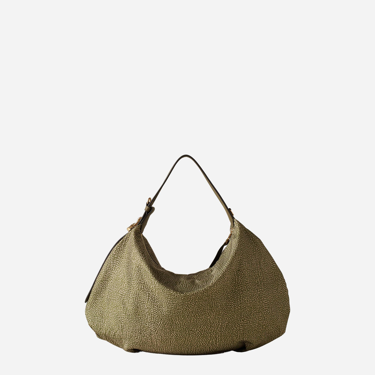 borbonese PRIVE BORSA HOBO MEDIUM Olive 